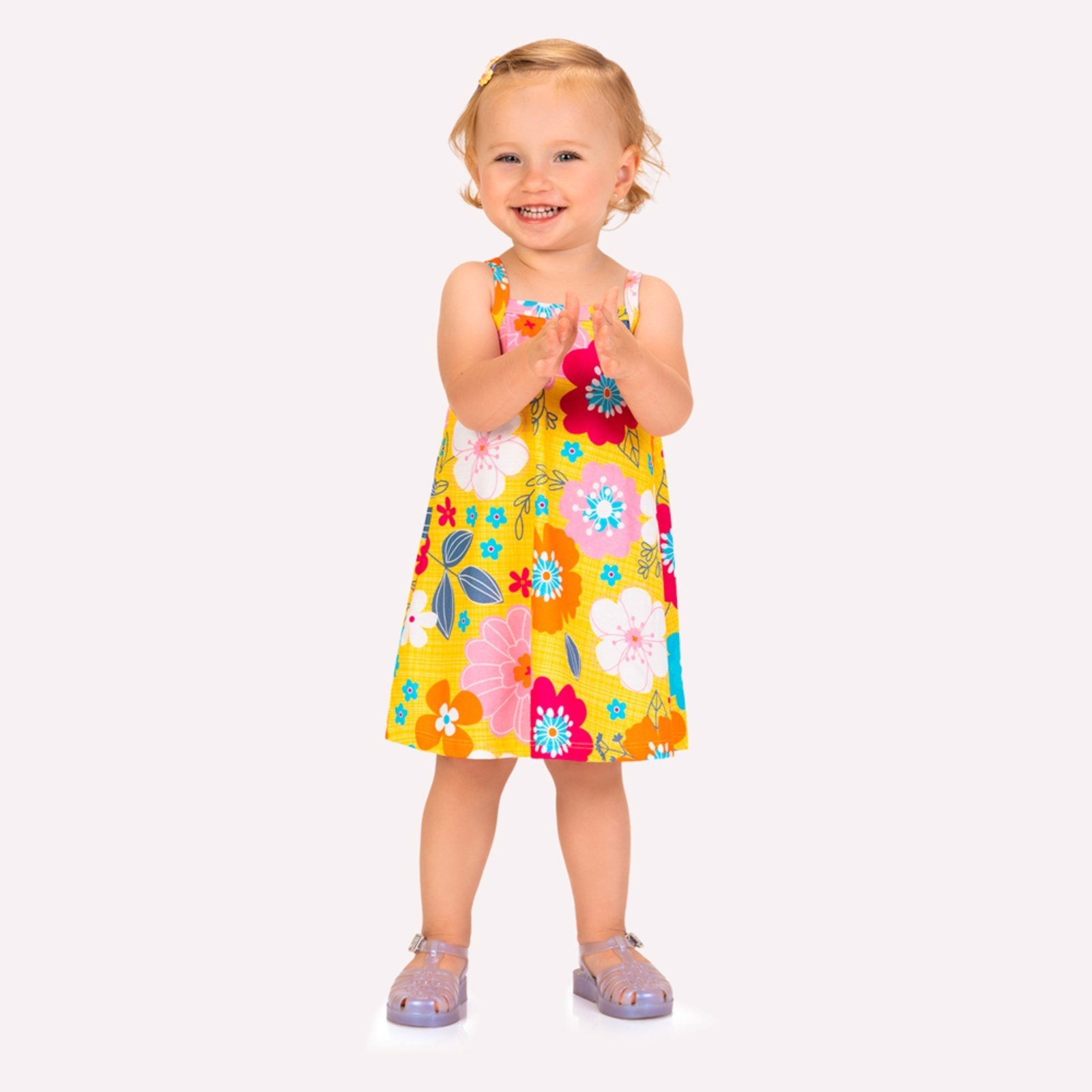 Infantil – Vestido Menina Flores Kyly