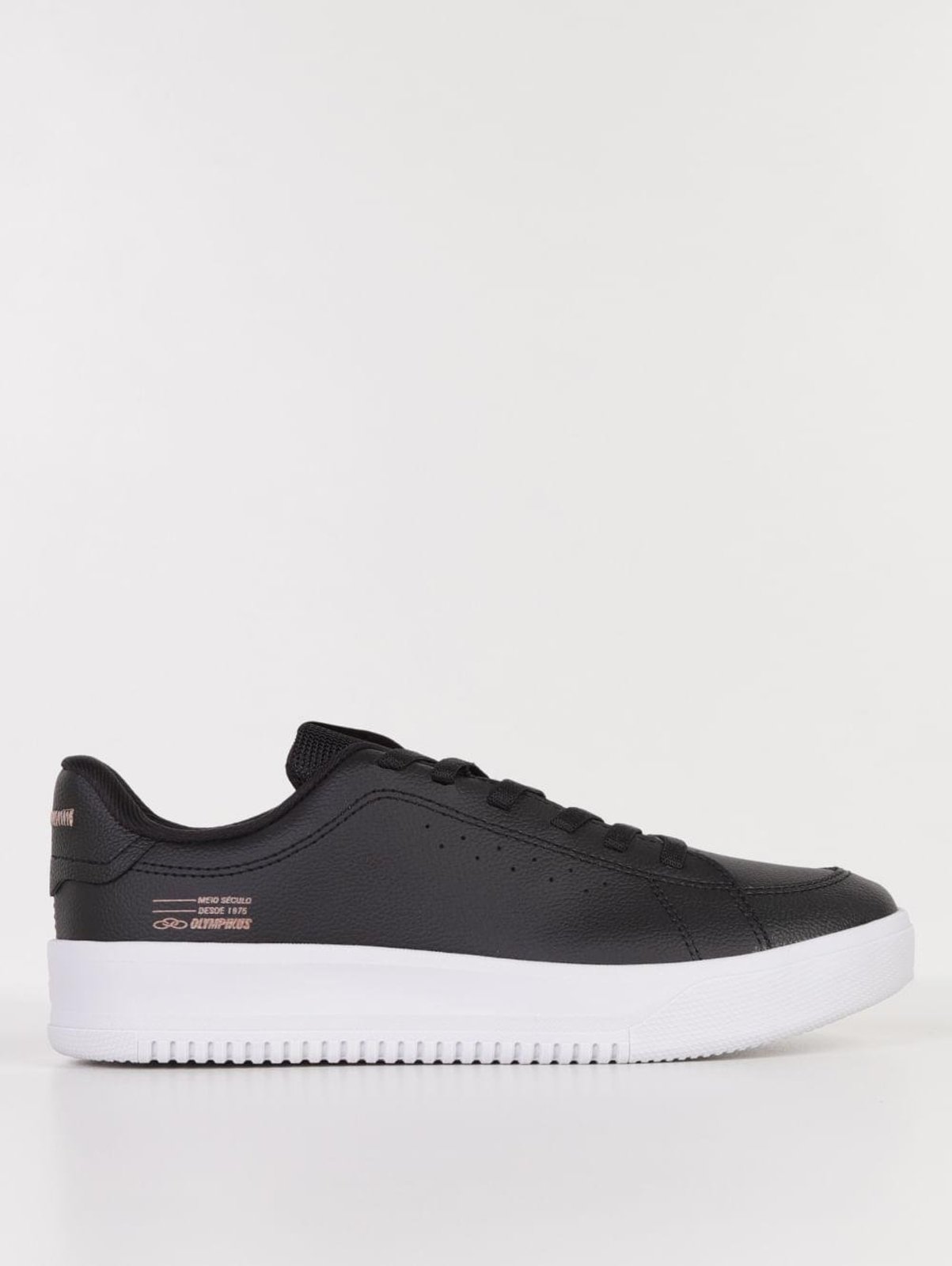Tênis Casual Eros 2 Juvenil Para Menino - PRETO/BRANCO