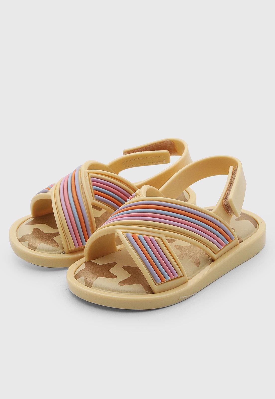 Infantil - Sandália Mini Melissa Rainbow BB Amarelo