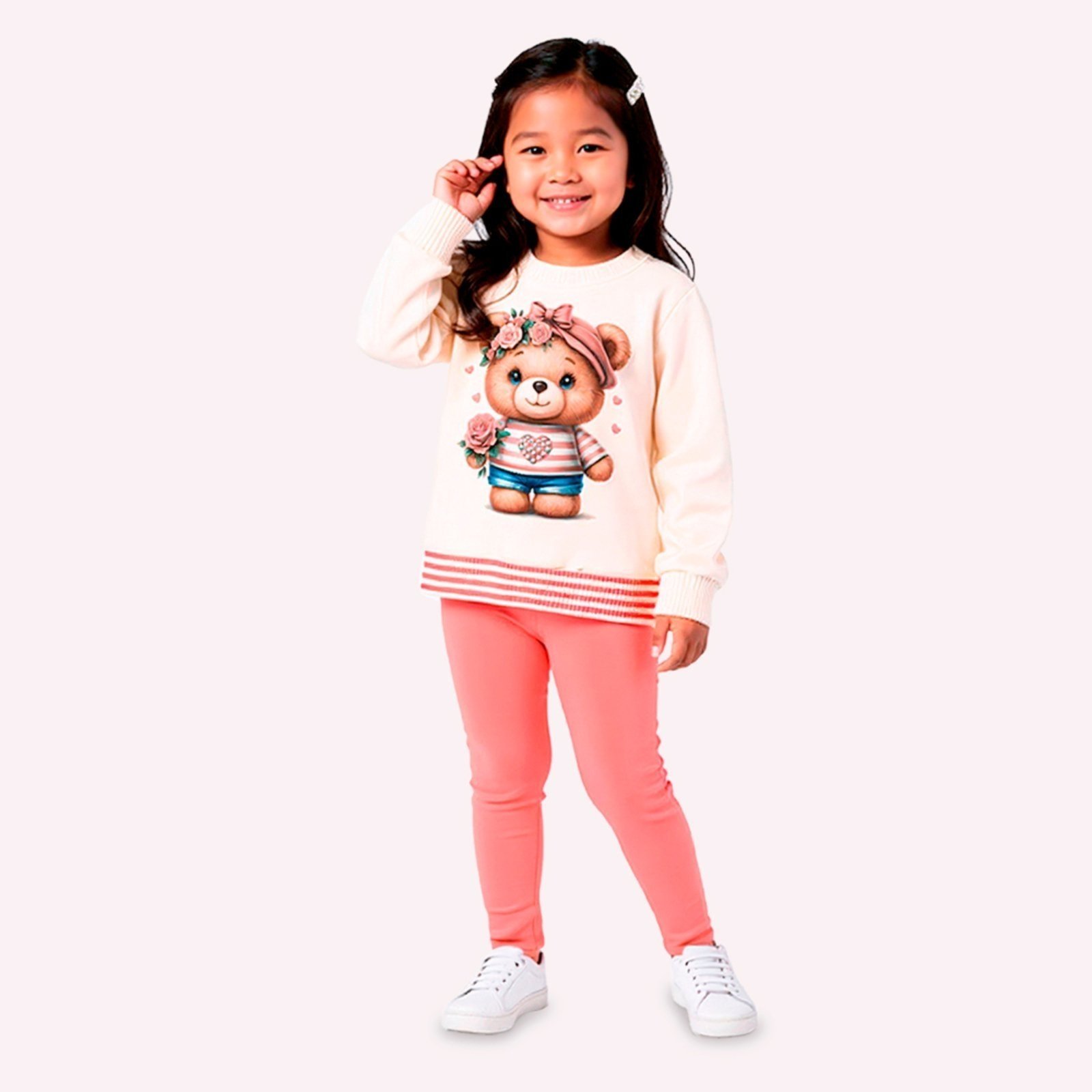 Infantil - Conjunto Menina Ursinho Kyly