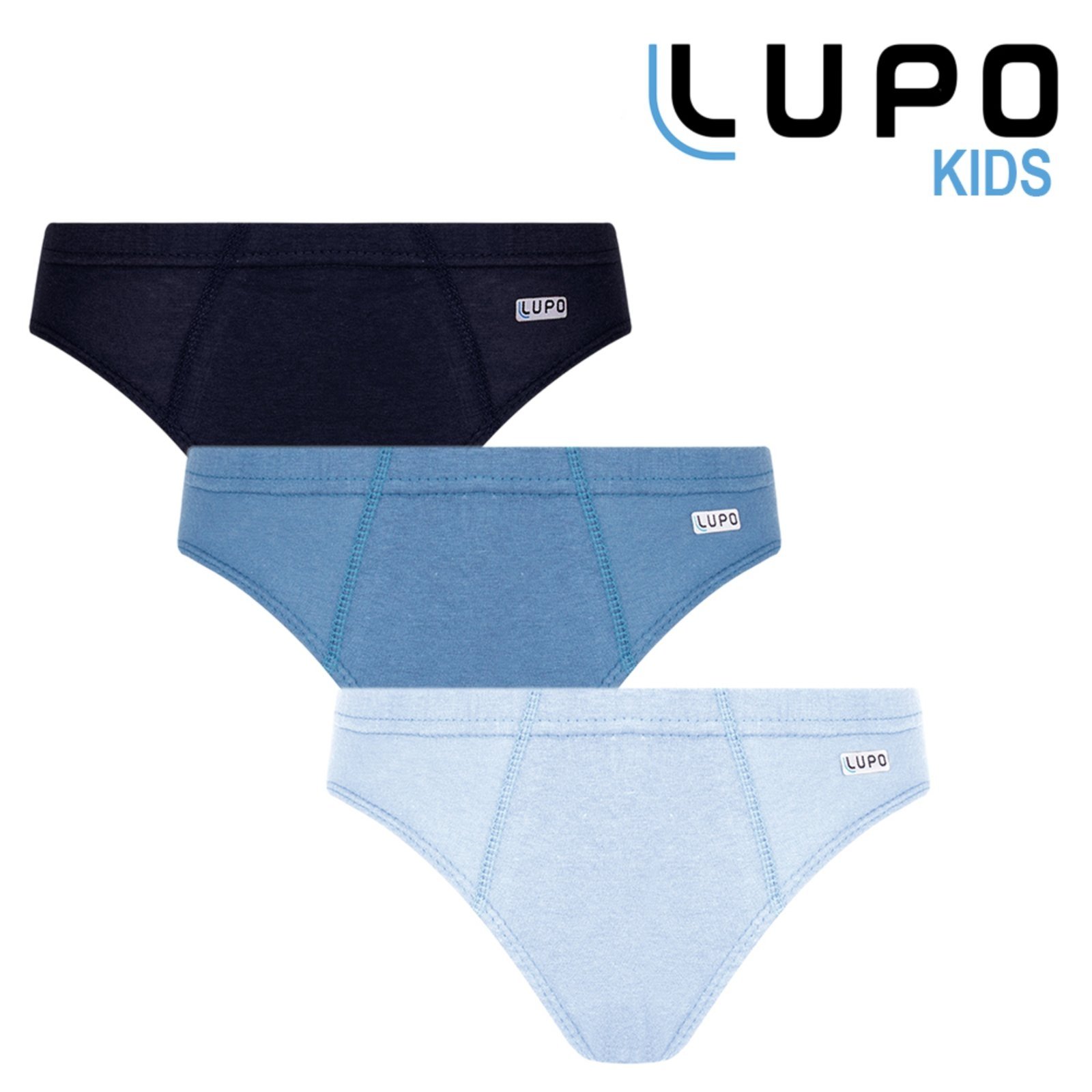 Kit 3 Cuecas Slip Lupo Algodão 00140 - 0900