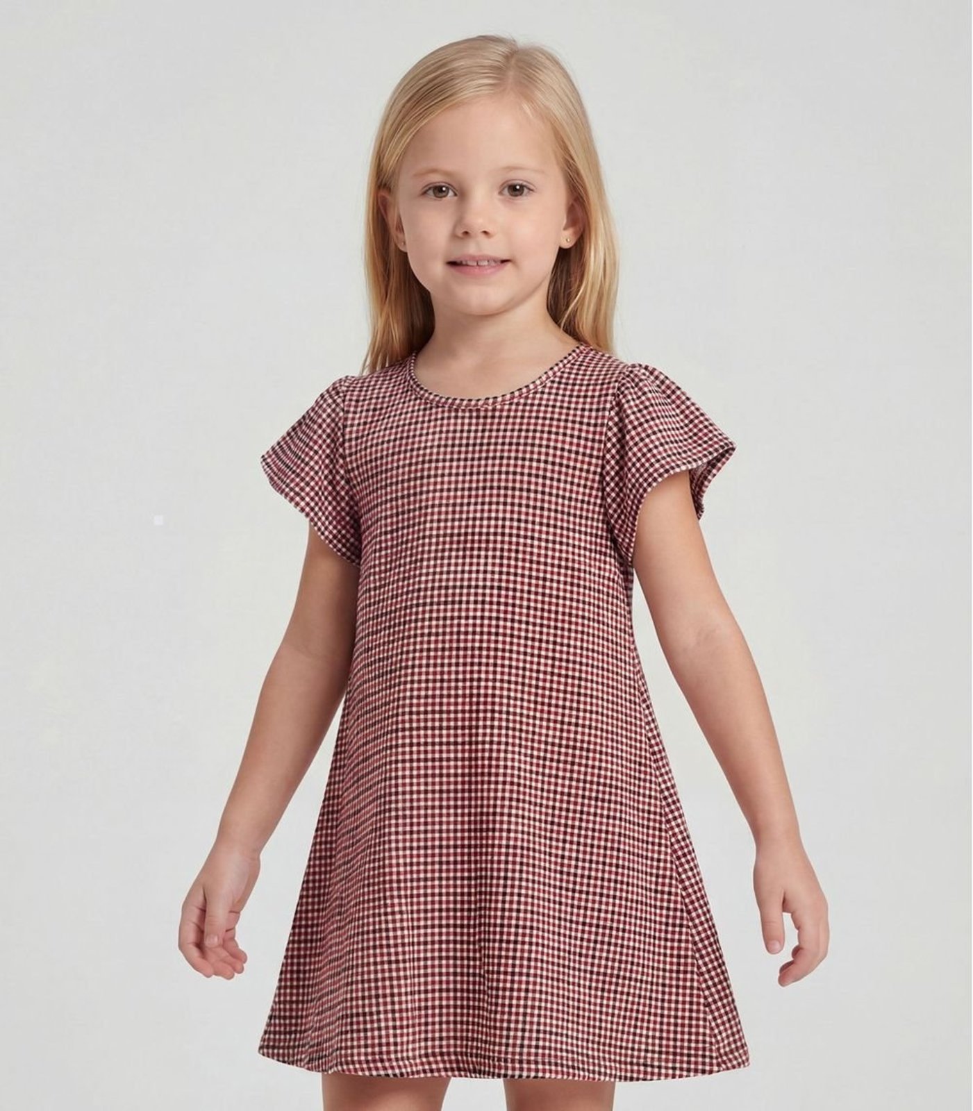 Vista 2 Infantil - Vestido Feminino Estampado Select vermelho Select vermelho