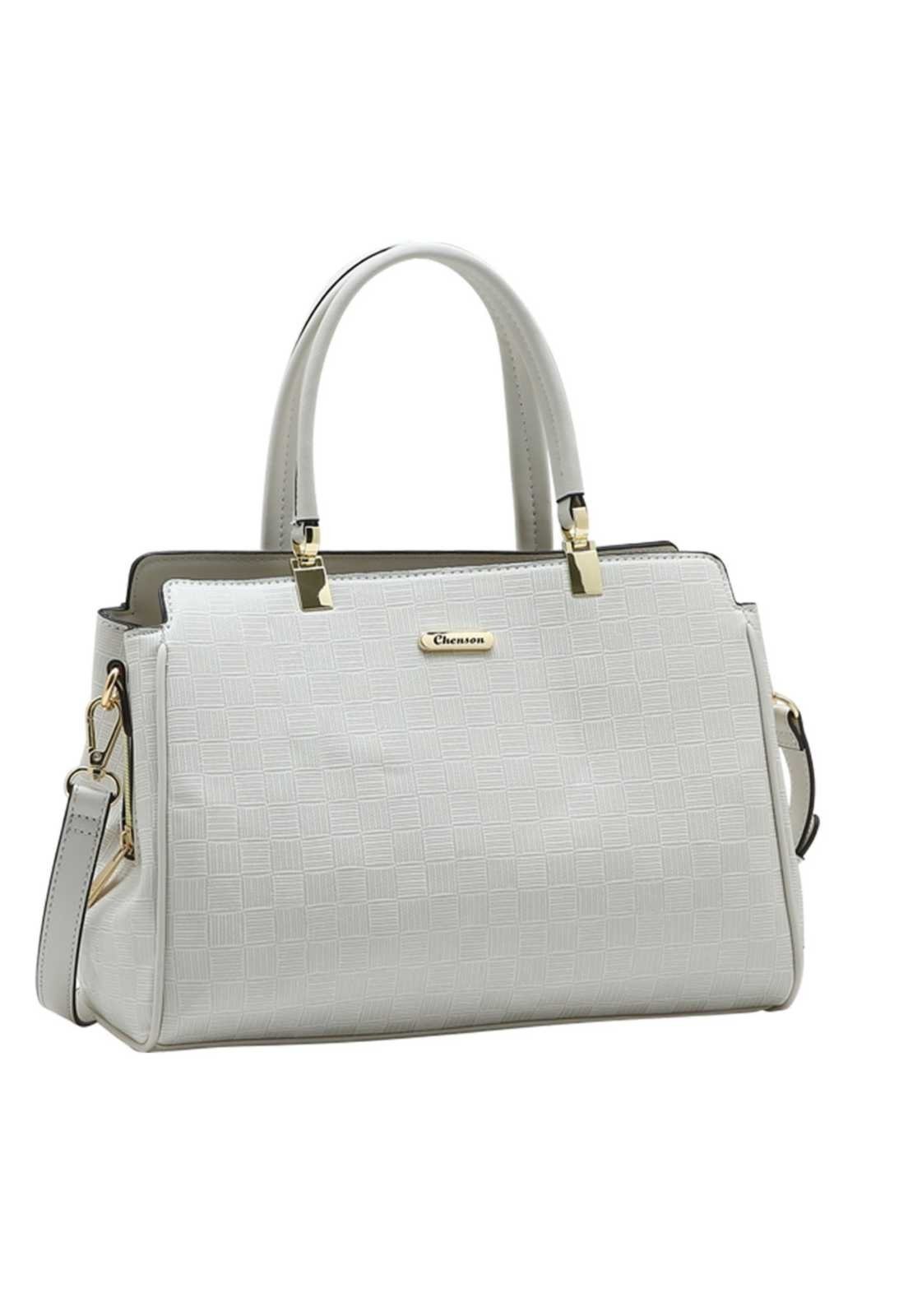 Bolsa Feminina Chenson Mão Texturizado 3485912 OFF WHITE