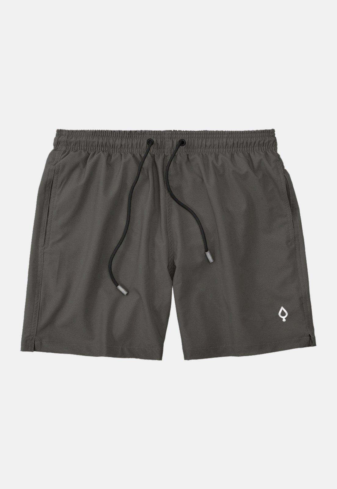 Short e Bermuda Praia Lisa Liso Masculina Tactel Básico Moda Básica Cinza Escuro