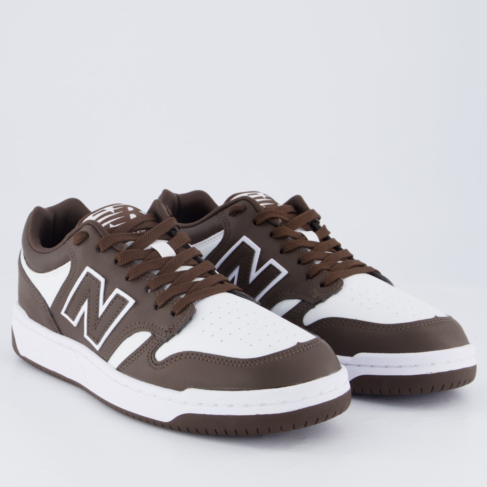Vista 3 Tênis New Balance 480 Low Escuro marrom New Balance marrom
