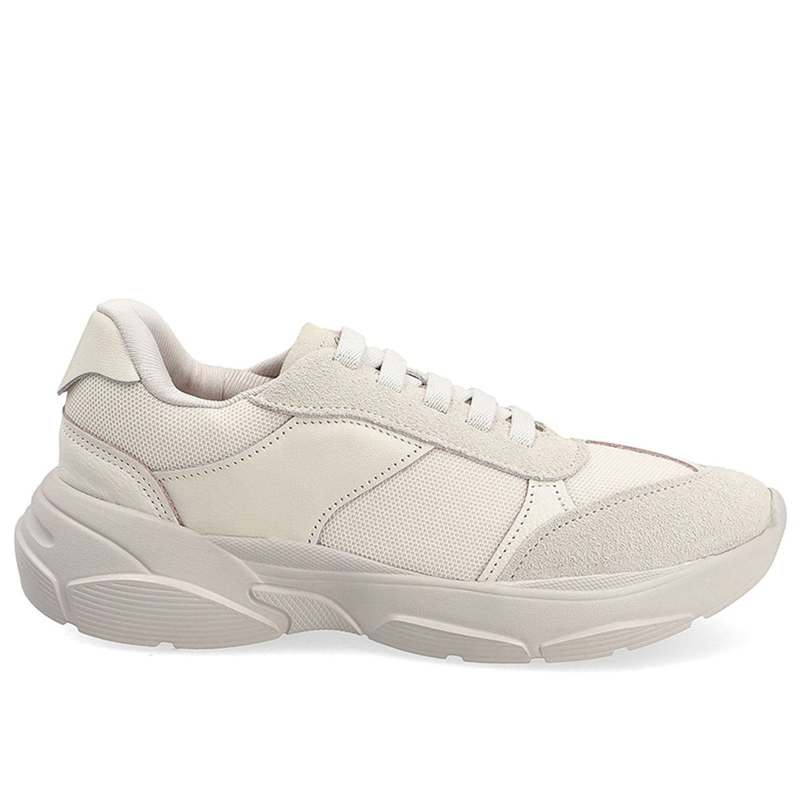 Tênis Casual Multimateriais Branco