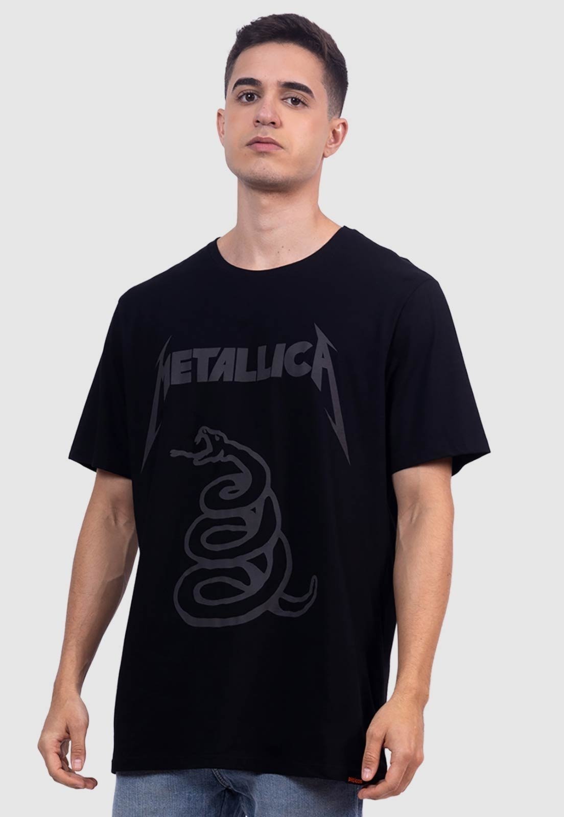 Camiseta Piticas Metallica The Black Album Preto