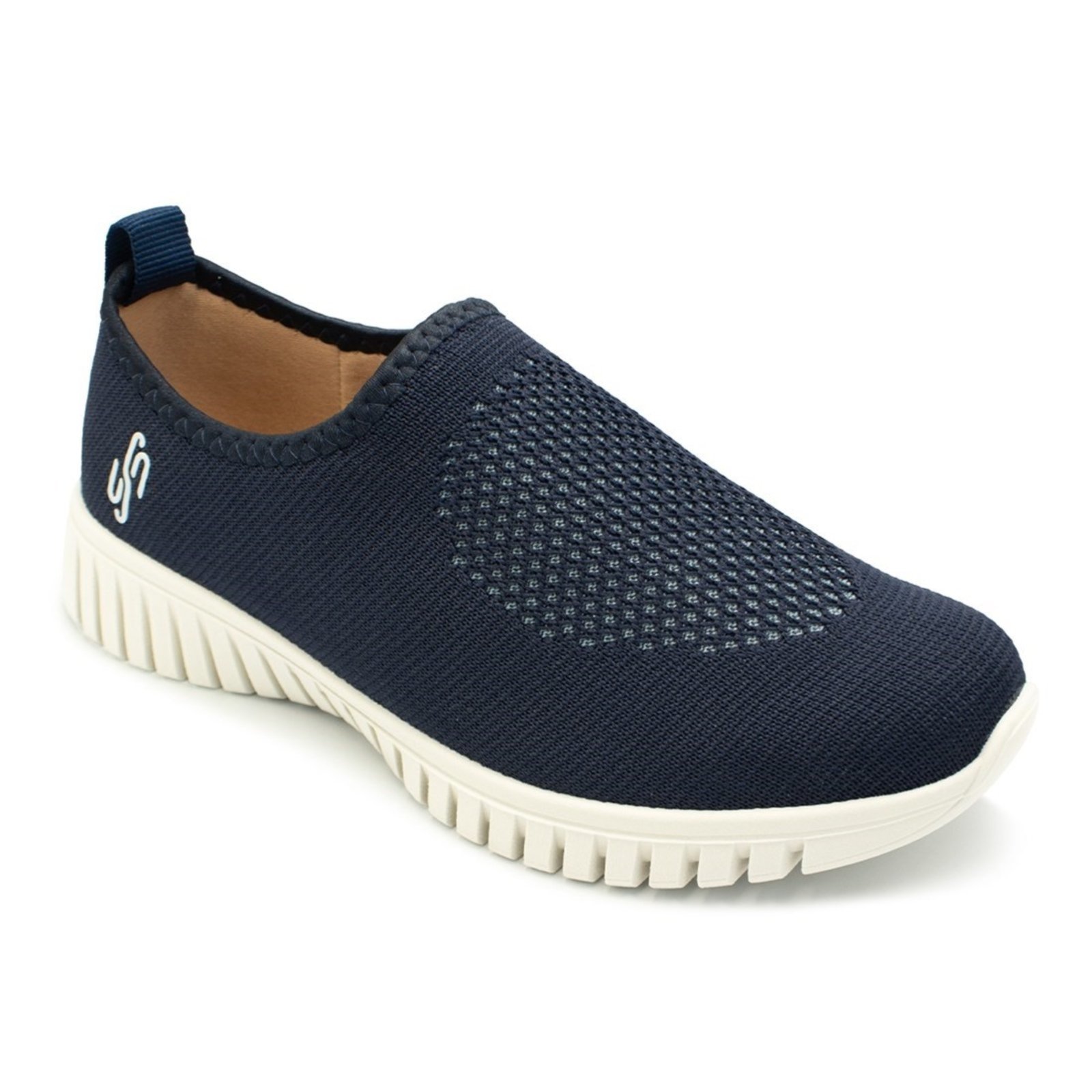 Vista 3 Tênis Usaflex Feminino Slip-On Conforto Tricot AE2208 bege Usaflex bege