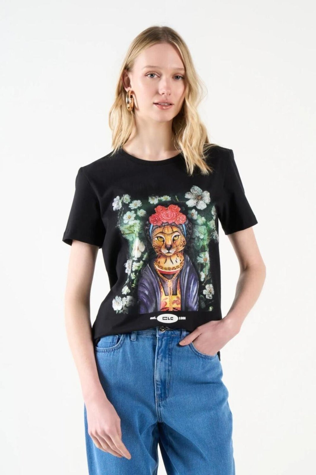 Camiseta Estampada Colcci CLC Preto