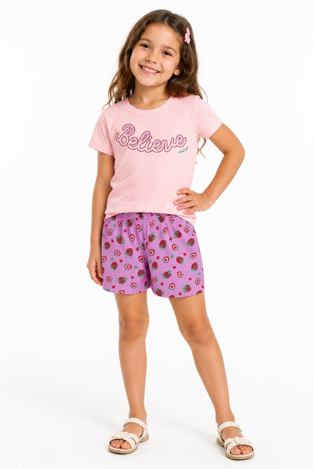 Infantil - Conjunto D Bell Outlet Fashion Frutas Rosa