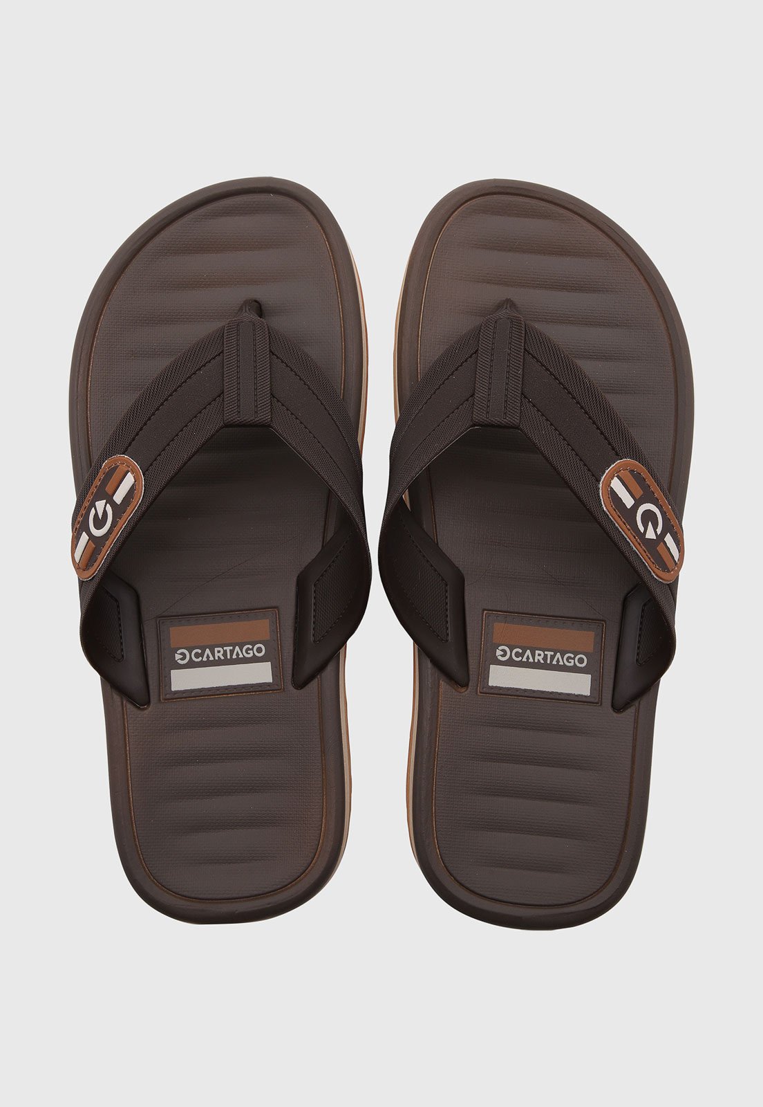 Chinelo Masculino Cartago Paris II Marrom