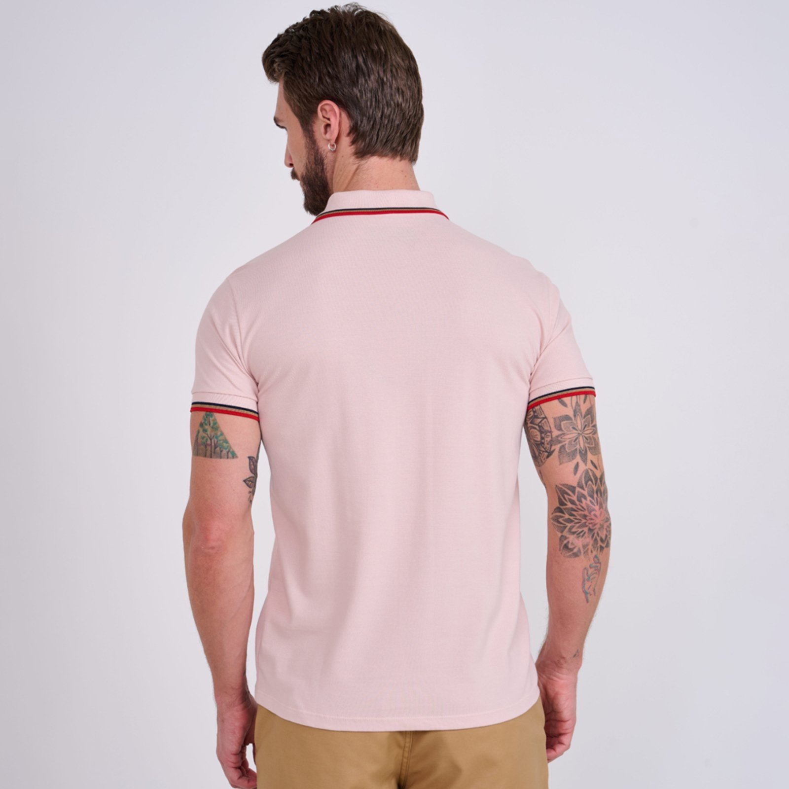 Vista 3 Camisa Polo Colcci Triple Line Ve26 Masculino preto Colcci preto