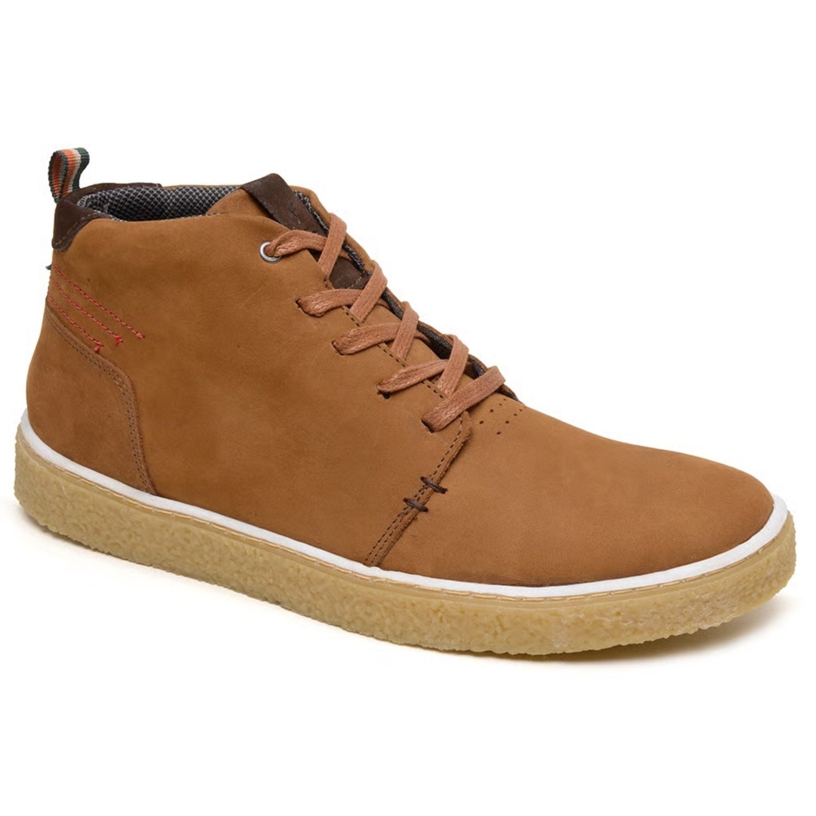 Coturno Masculino Bota Casual Couro Legítimo Conforto Sola Borracha Leve Terra