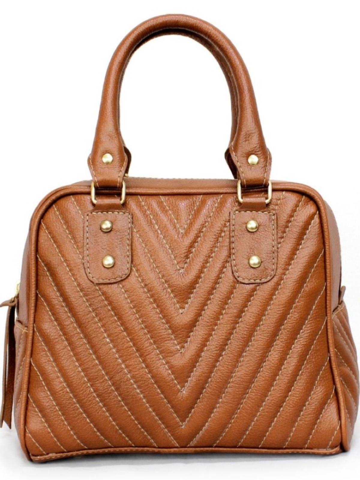 Bolsa SN Couros Viena Caramelo