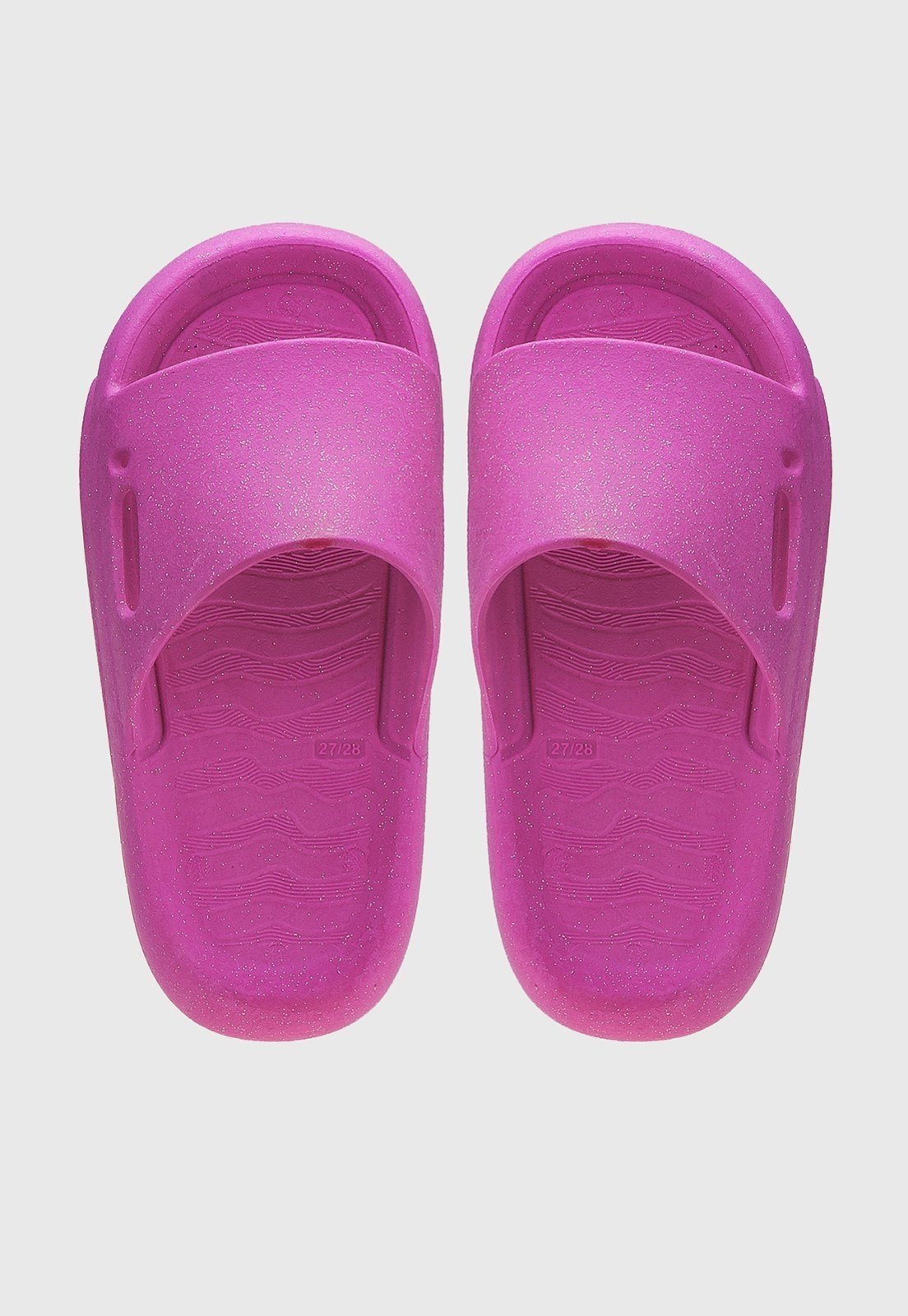 Vista 2 Infantil - Chinelo Nuvem Slide Com Glitter Macio e Confortável Kidstep pink Kidstep pink