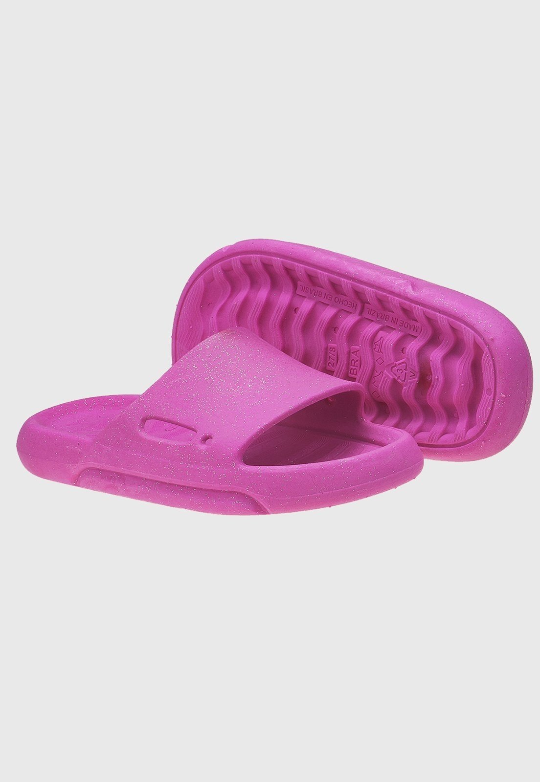 Vista 3 Infantil - Chinelo Nuvem Slide Com Glitter Macio e Confortável Kidstep pink Kidstep pink