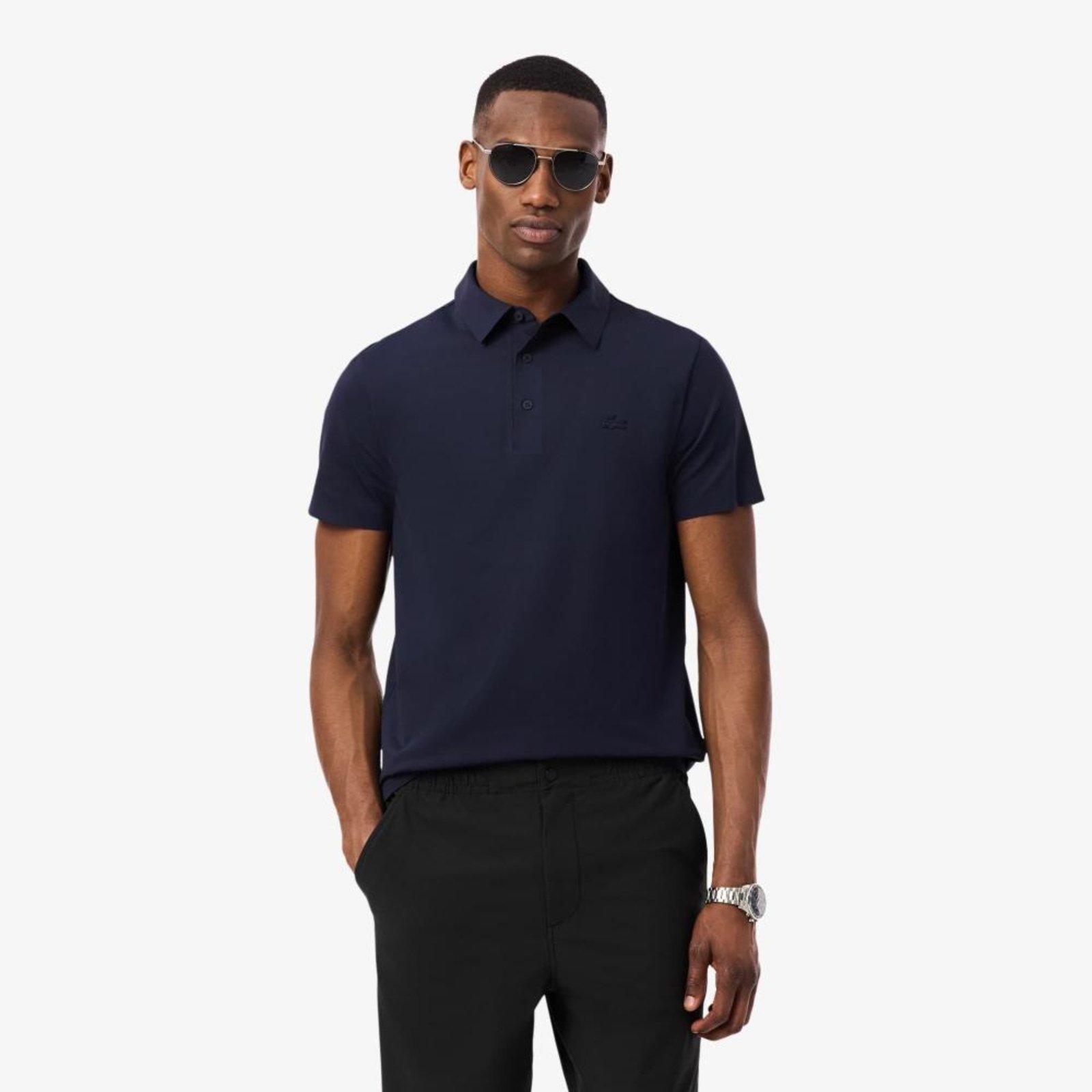 Polo Commuter - Modelagem reta Azul