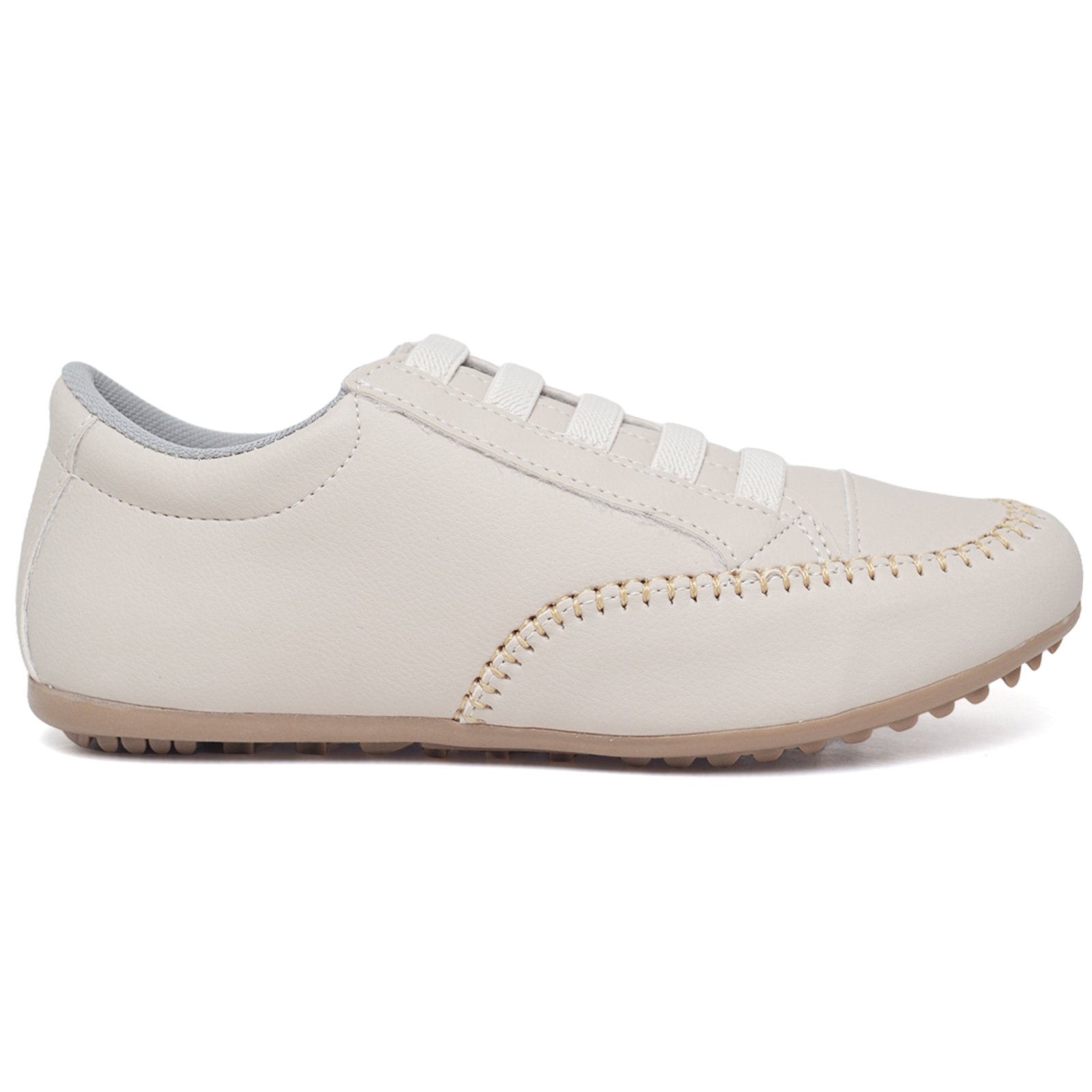 Vista 2 Tênis Mocatenis Calçado Feminino Tamanhos Especias 2025 Footworks bege Footworks bege
