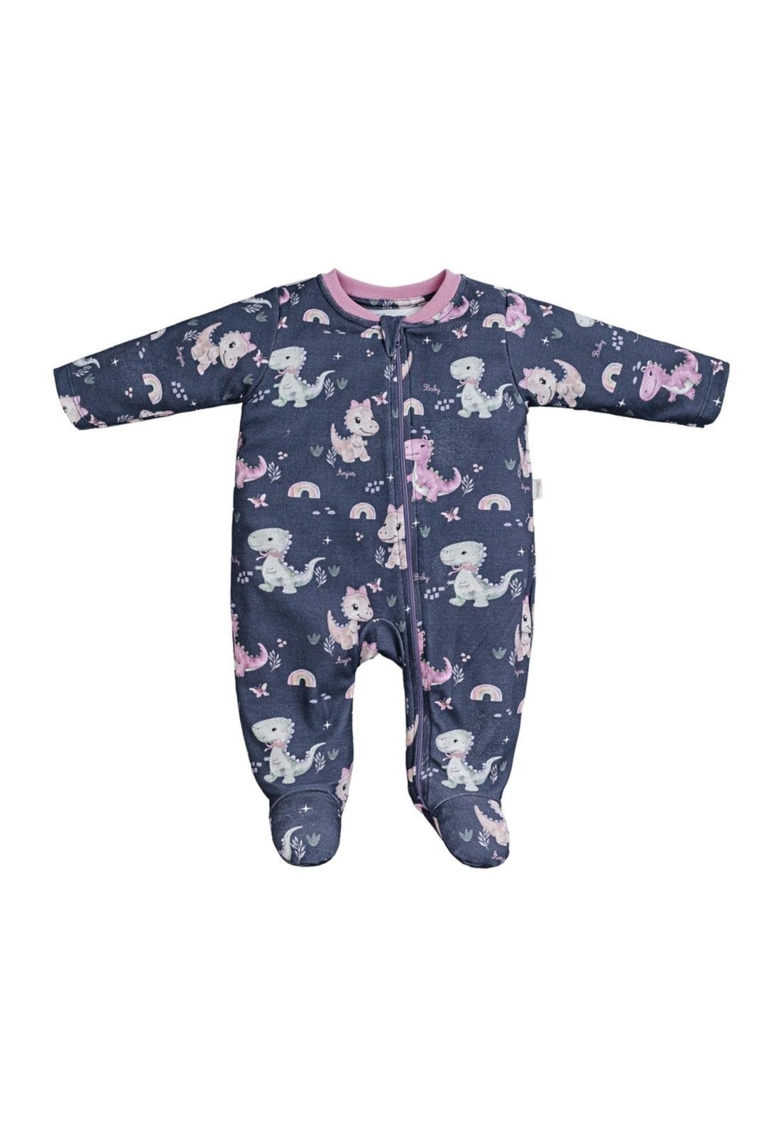 Infantil - Macacão Menina Estampado Anjos Baby P Unico