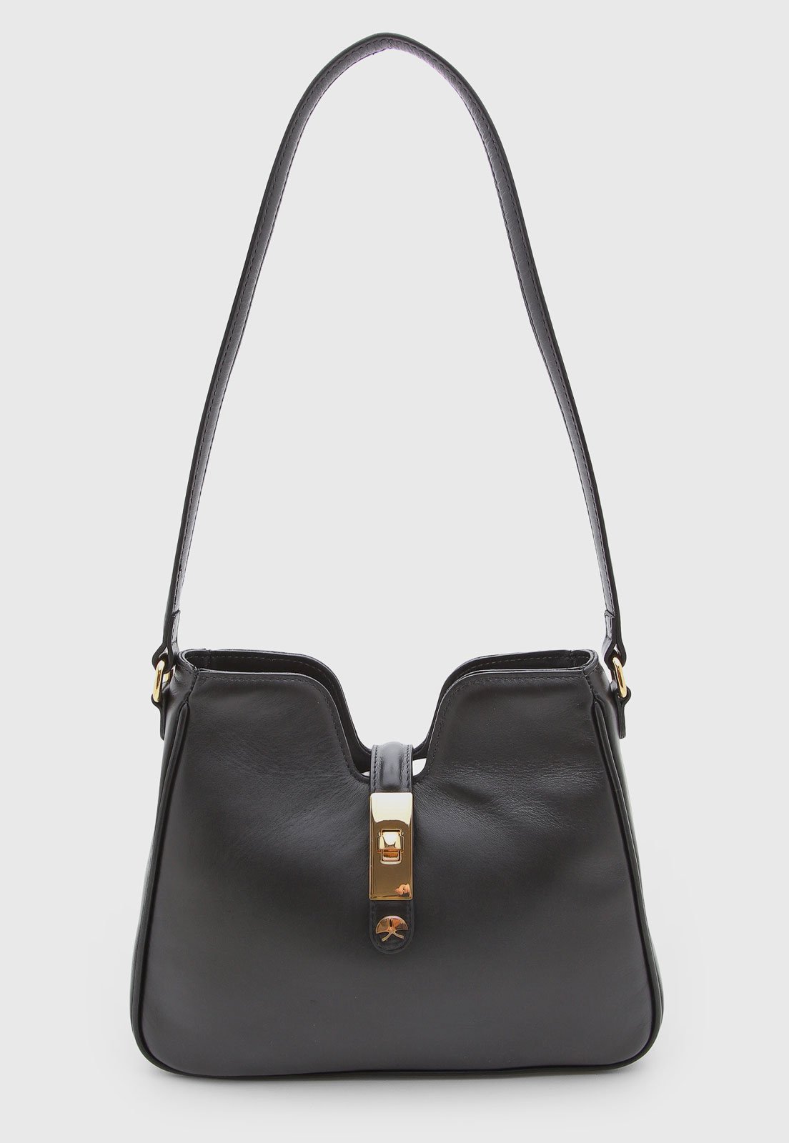 Bolsa Feminina Luiza Barcelos Couro Sandalo Preta