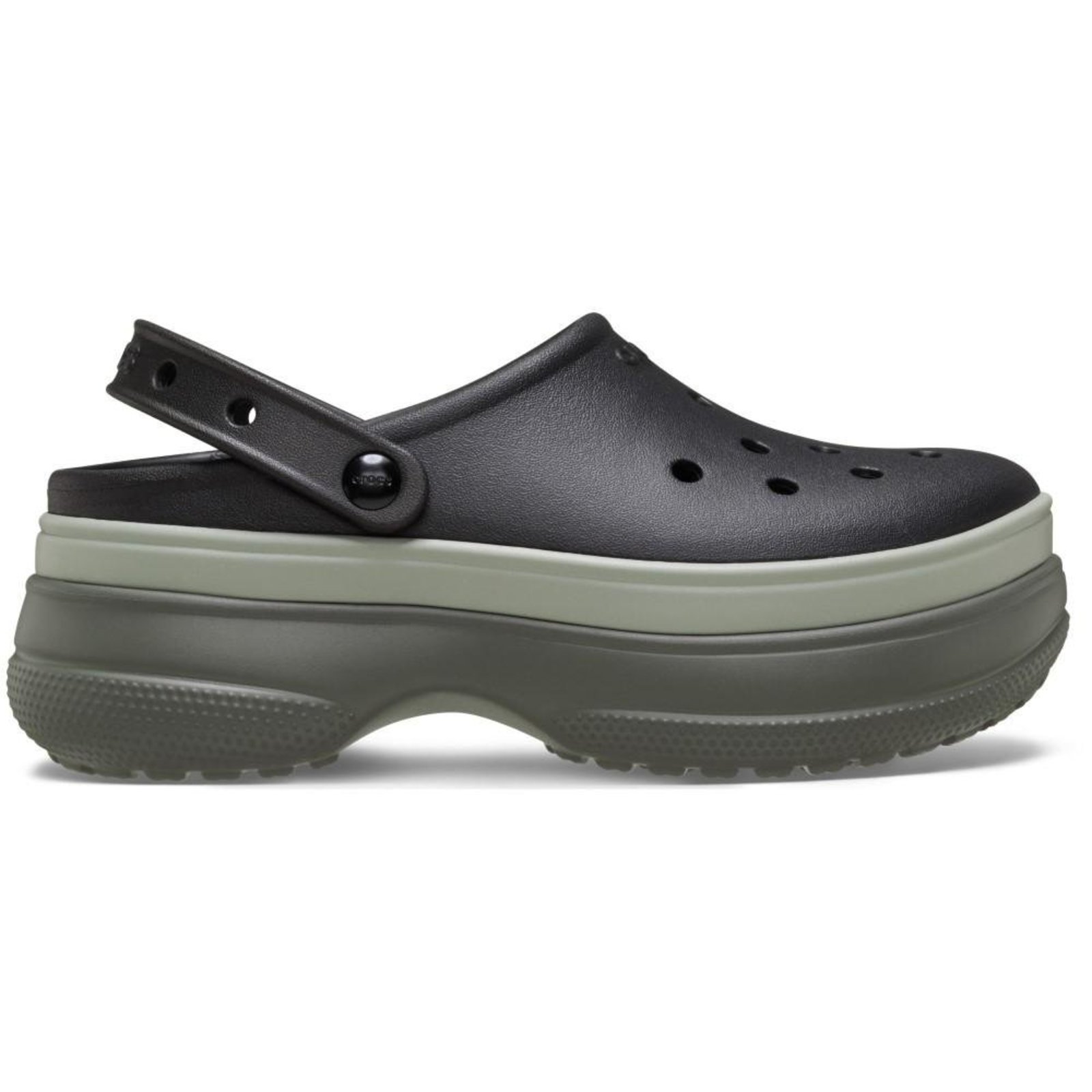 Sandália Crocs Stacked Clog Black Preto