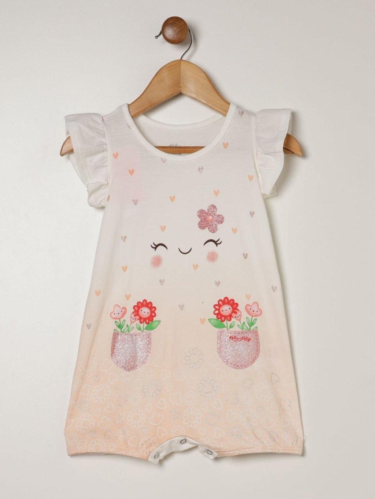 Infantil - Macacão Estampado Para - NATURAL