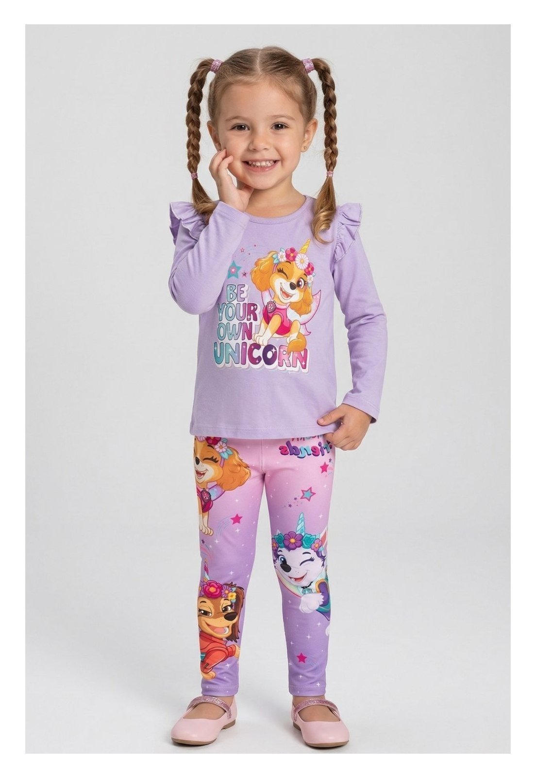 Infantil - Conjunto Sky Patrulha Canina Lilás