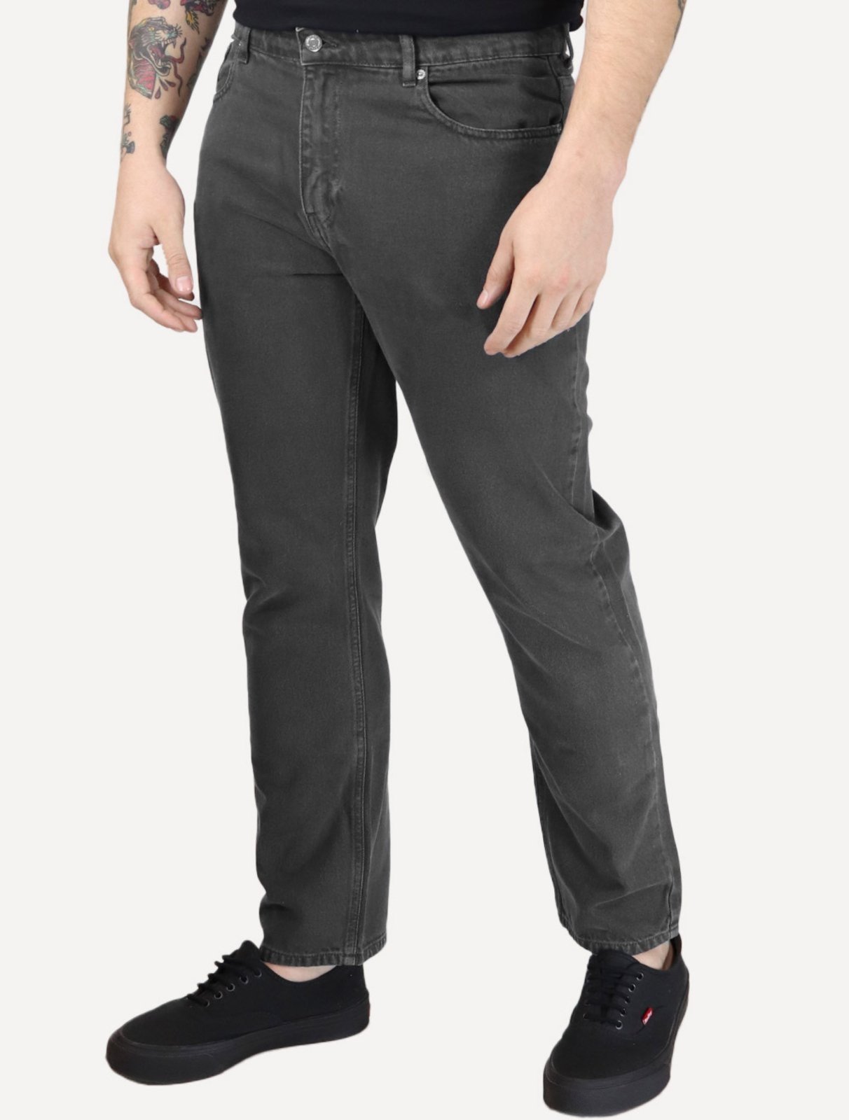 Calça Tommy Jeans Masculina Regular Straight Relaxed Ryan Preta