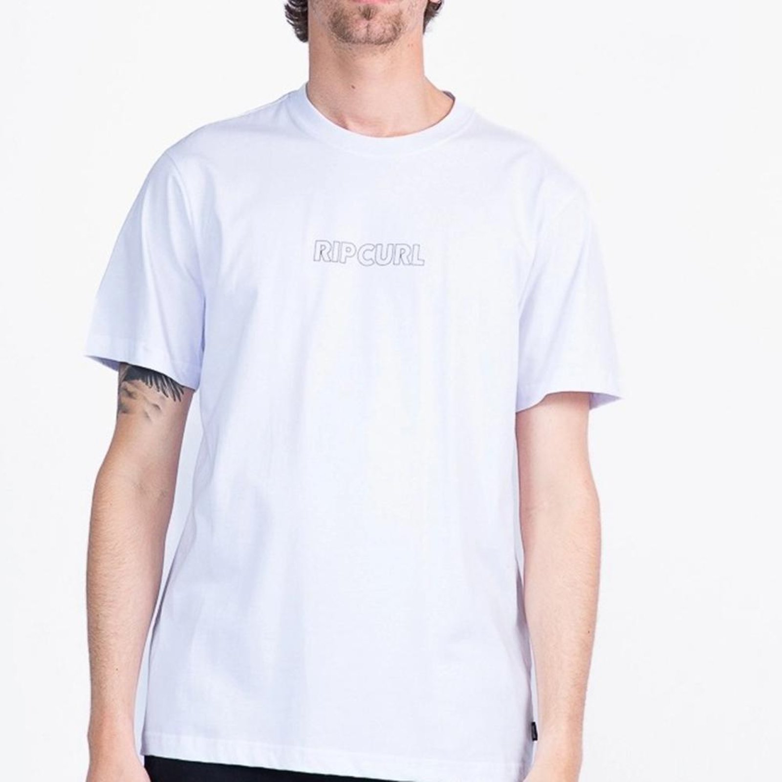 Camiseta Rip Curl Outline SM26 Masculina Branco