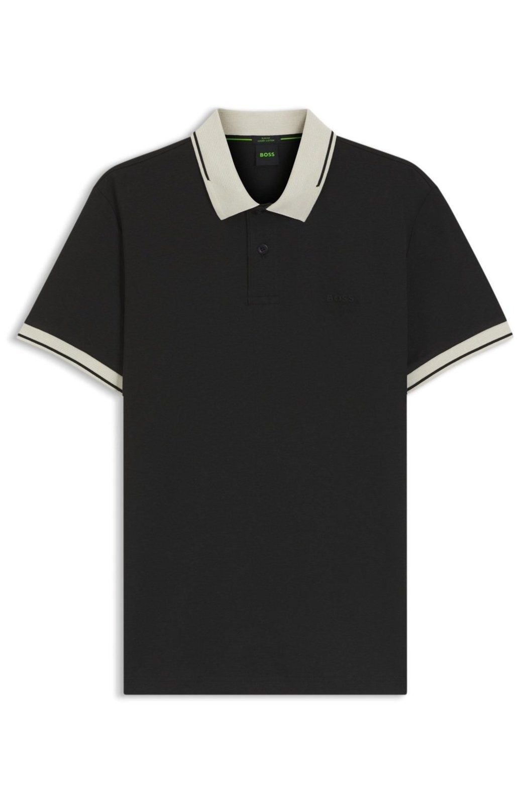Polo De Ajuste Slim Em Algodão