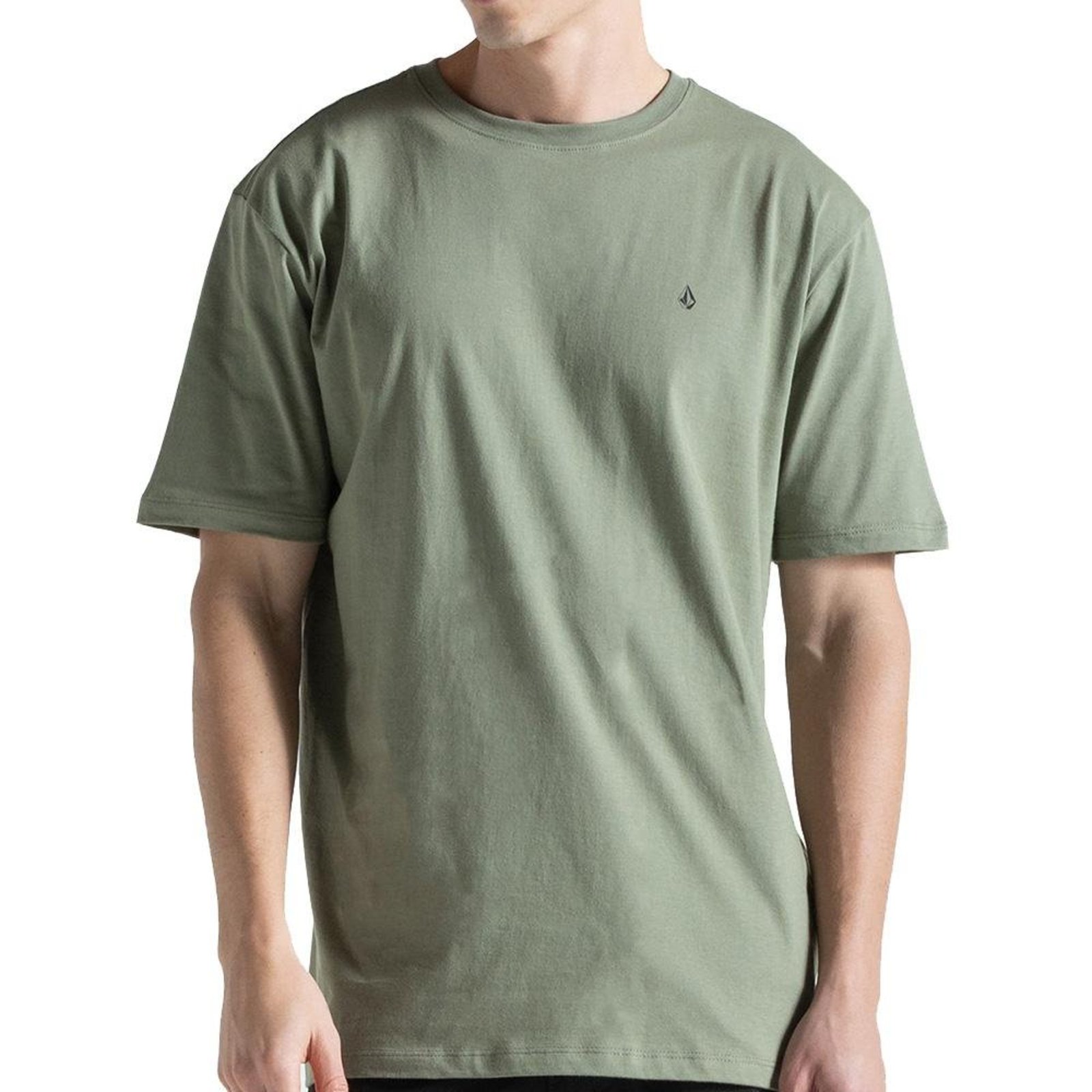 Camiseta Volcom Stone Blanks SM27 Masculina Verde Claro