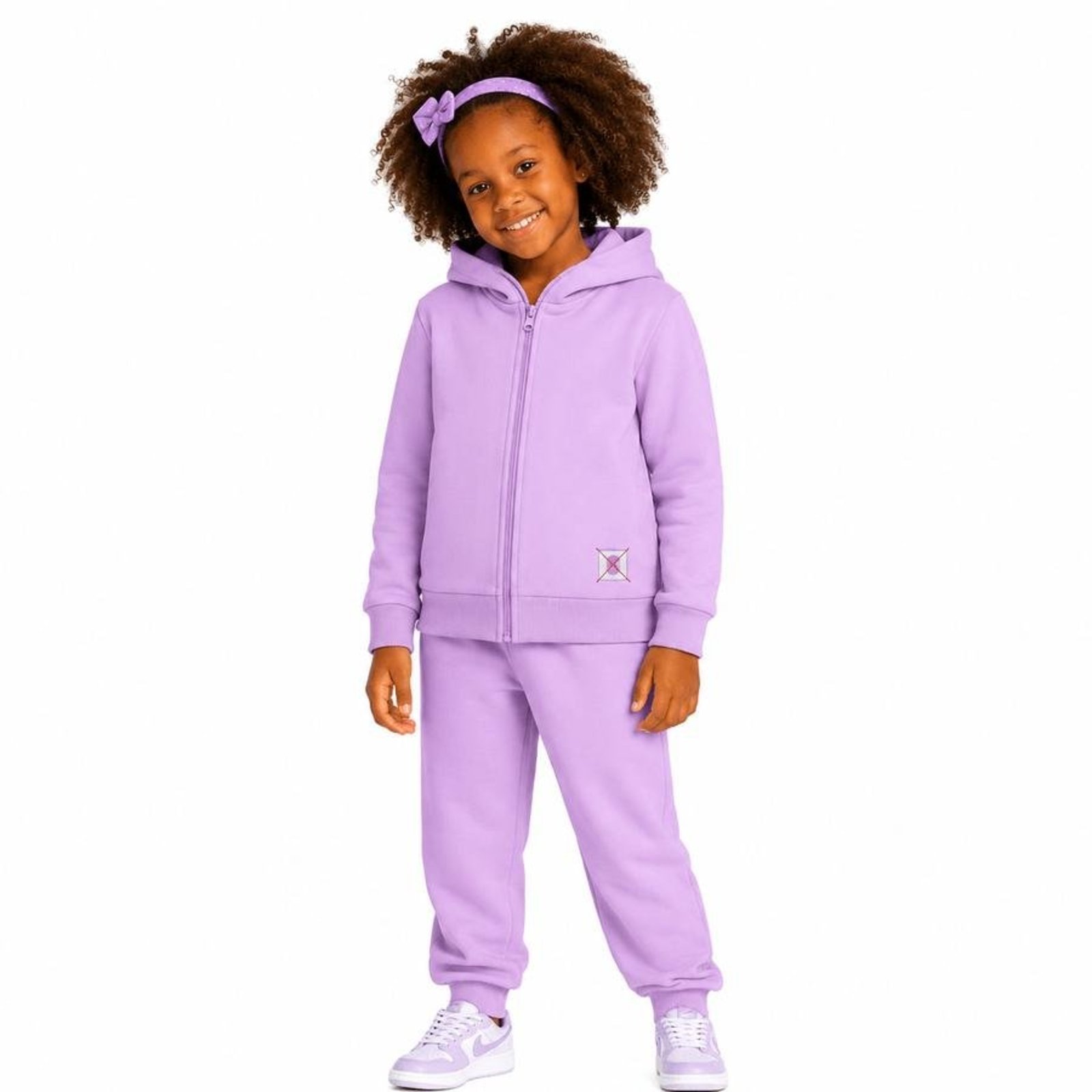 Infantil - Conjunto Moletinho Unissex Alphabeto Roxo