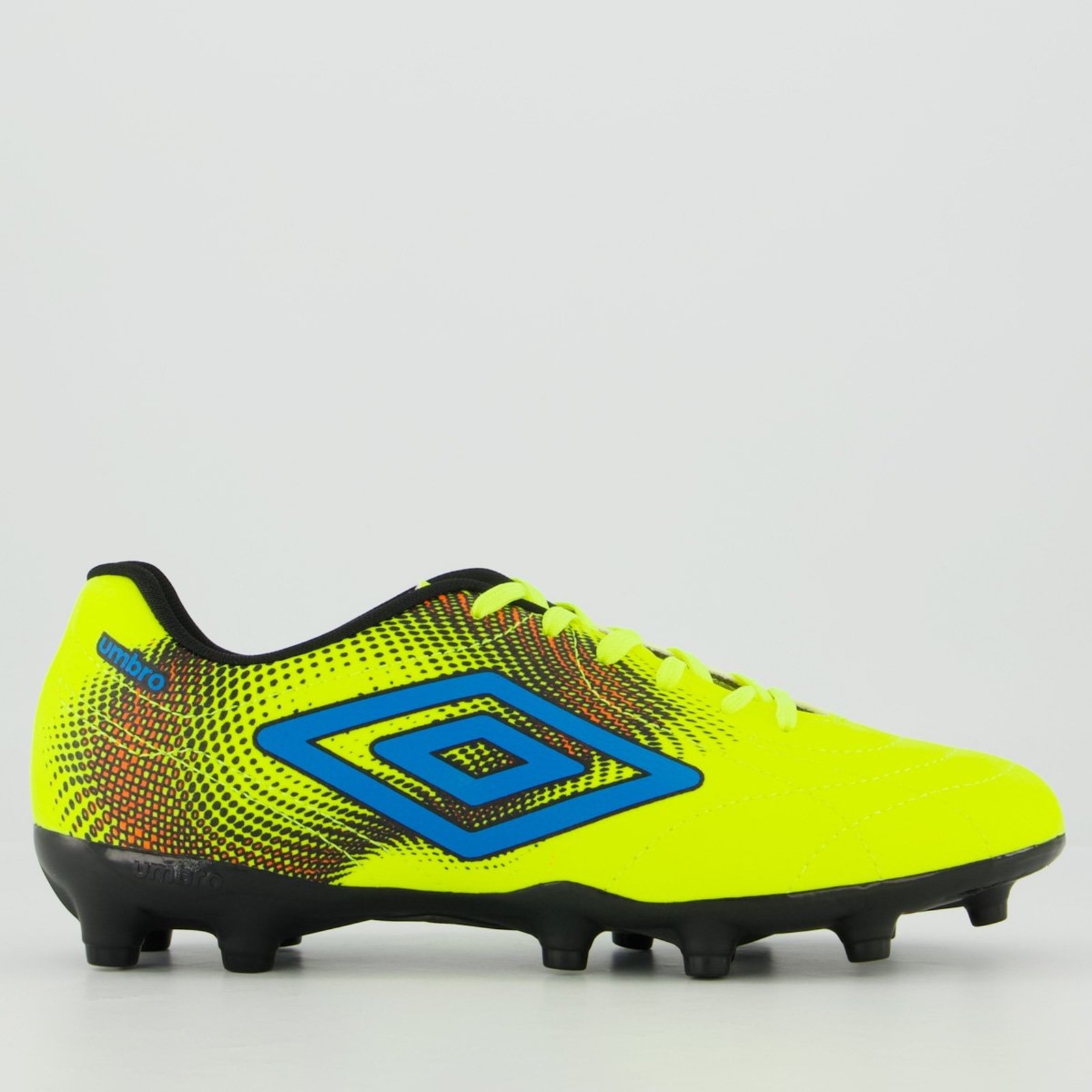 Chuteira Umbro Class Neo Campo Verde e Azul