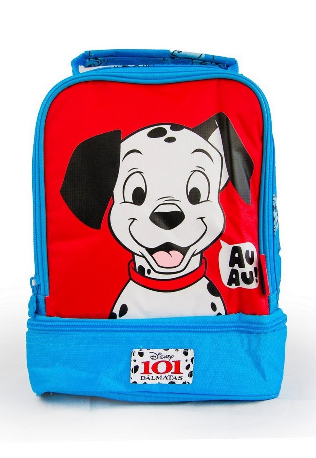Vista 2 Infantil - Lancheira 101 Dálmatas Disney Escolar Menino Resistente azul/vermelho Disney azul/vermelho