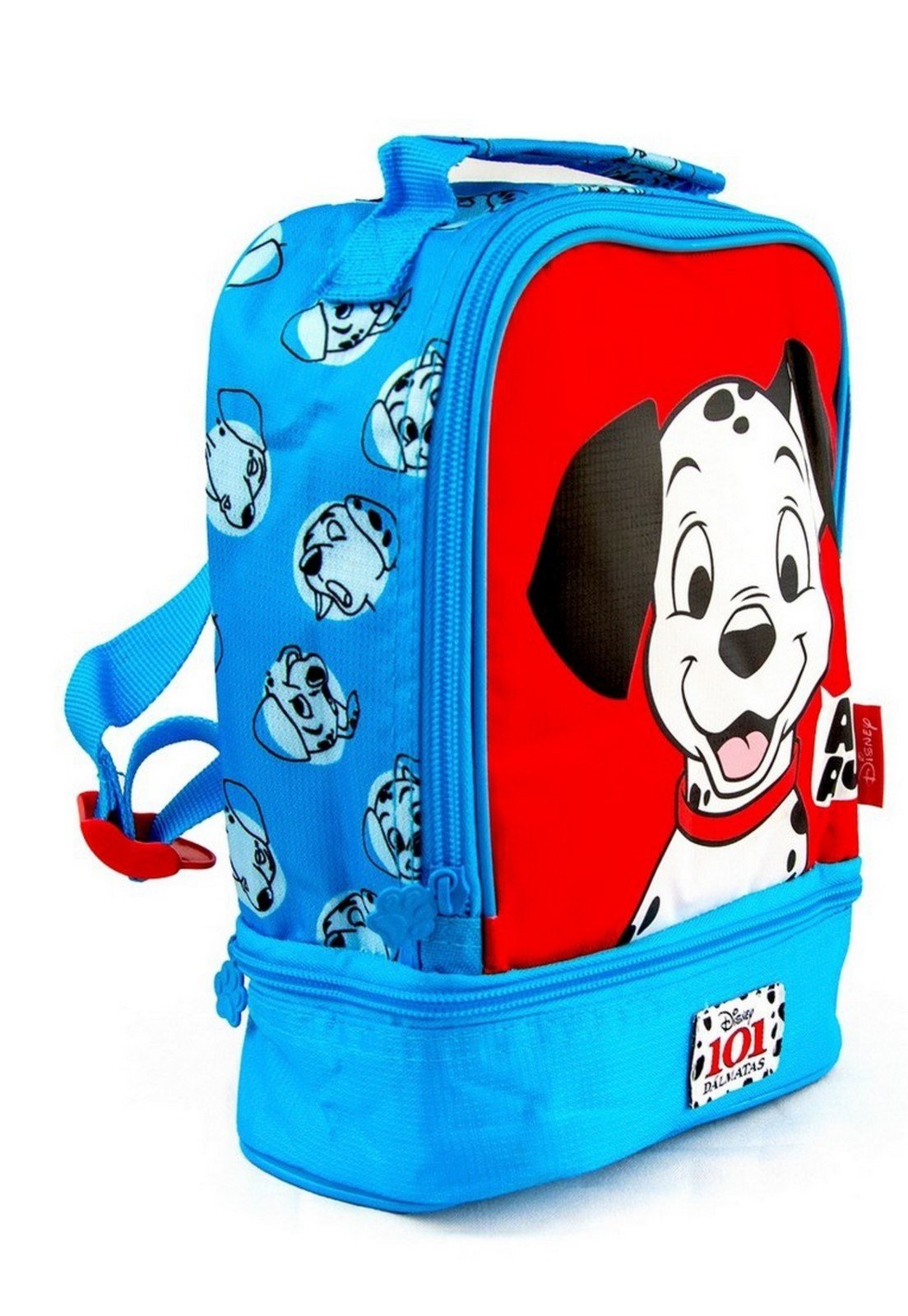 Vista 3 Infantil - Lancheira 101 Dálmatas Disney Escolar Menino Resistente azul/vermelho Disney azul/vermelho