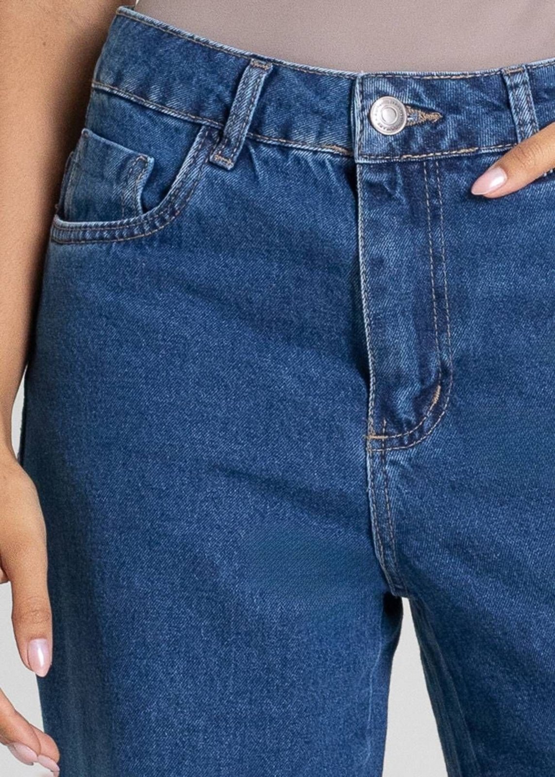 Calça Jeans Sawary Wide Leg Petit - 283708 - Azul - Sawary