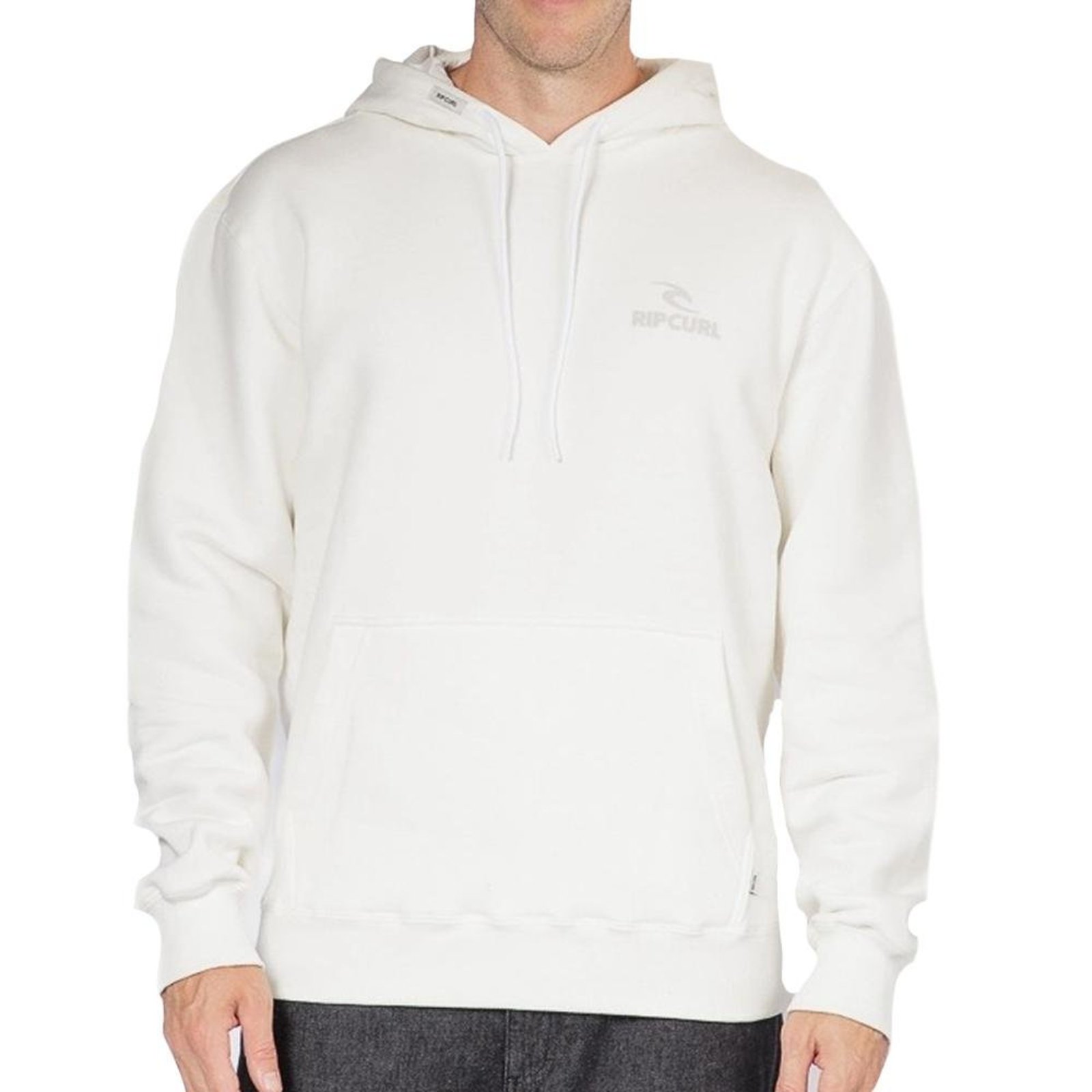 Moletom Rip Curl Canguru Brand Stack WT25 Bone