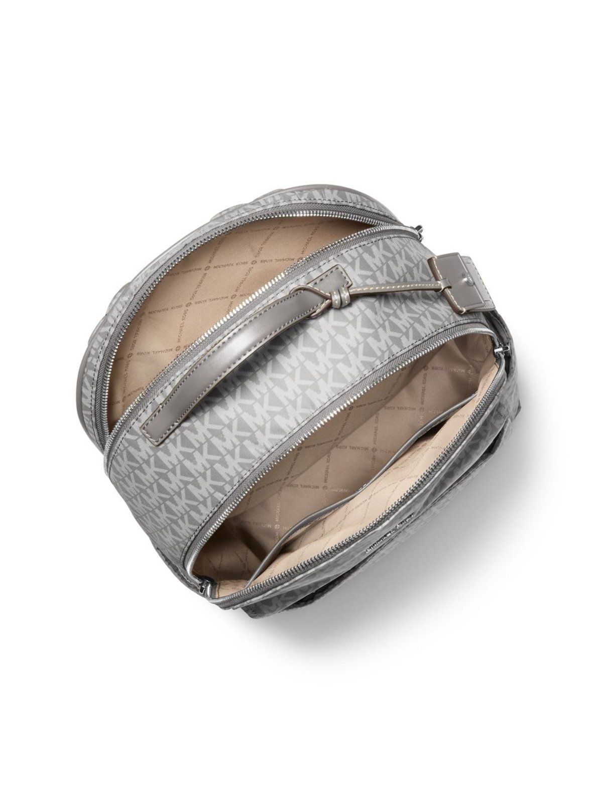 Vista 3 Mochila Sable Grande Em Logo 30T5S3XB3U144 Michael Kors cinza Michael Kors cinza