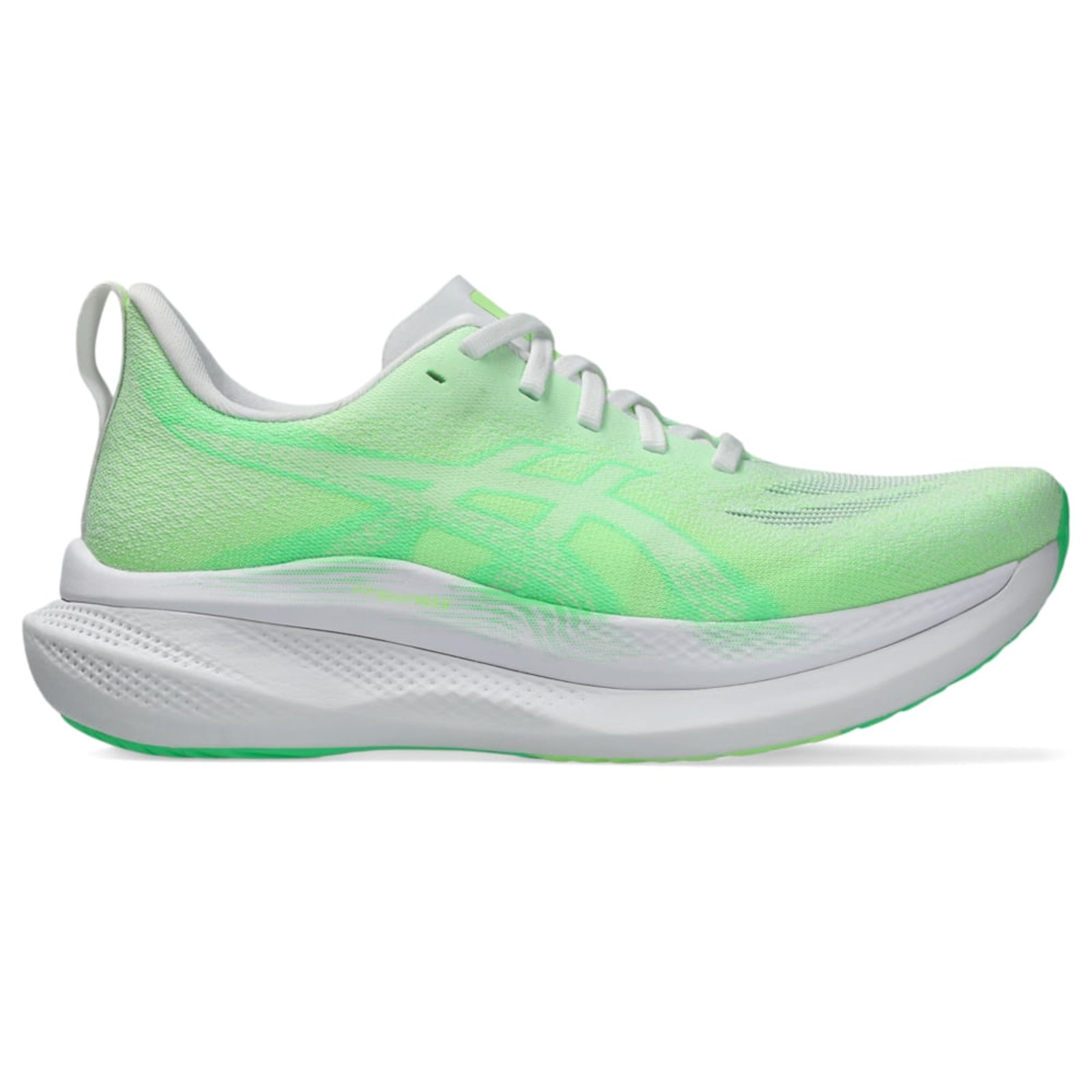 Tênis ASICS Glideride MAX 2 - Feminino - Branco/Verde