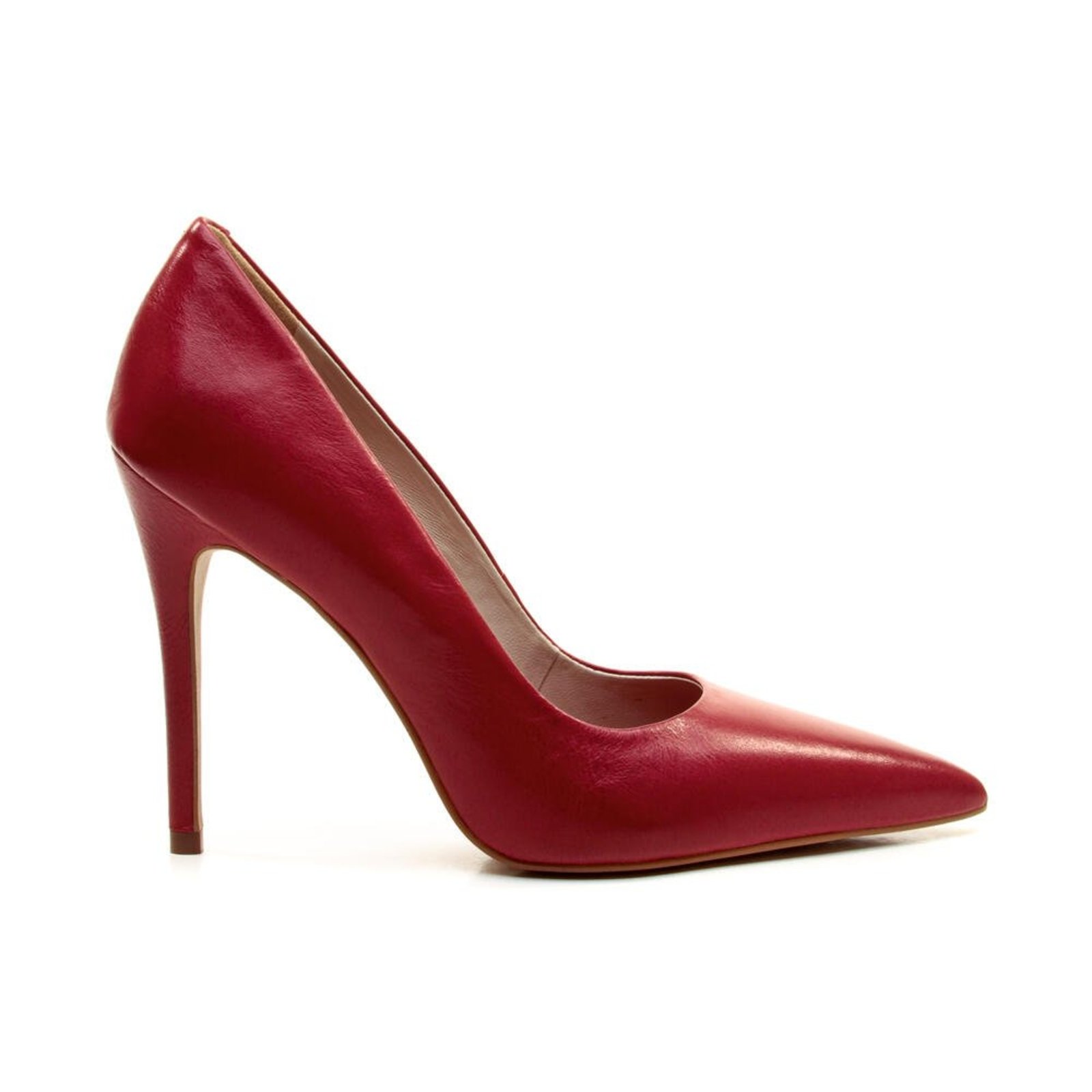 Scarpin Couro Vermelho Salto Alto Cecconello 2130008-145