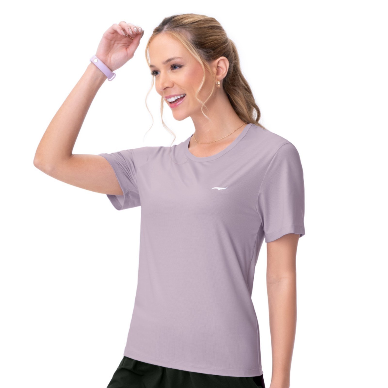 Camiseta Fitness Dry Lilás Matte