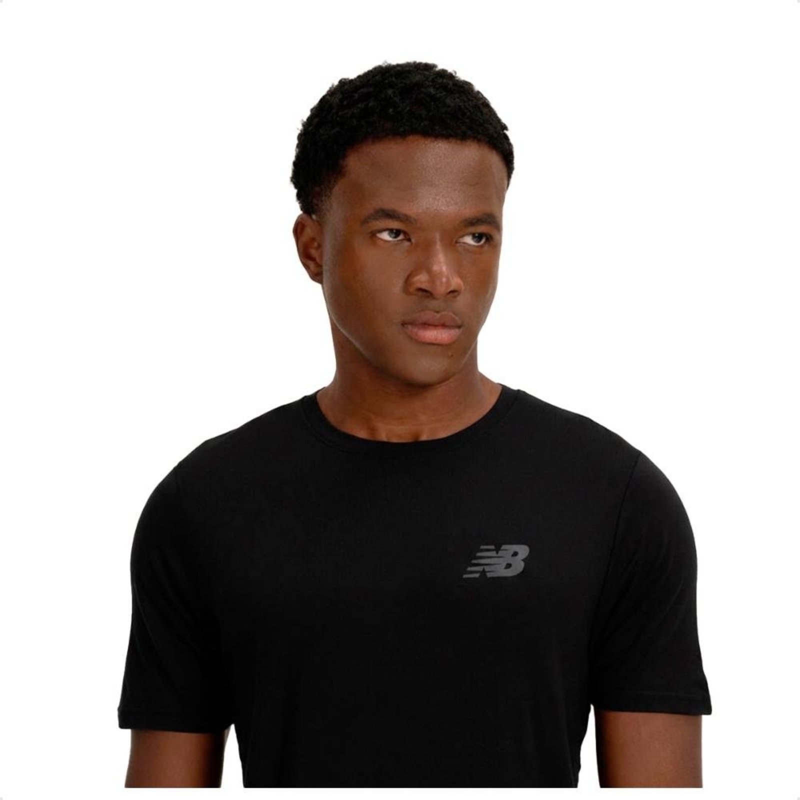Camiseta New Balance Active Logo Masculina Preto