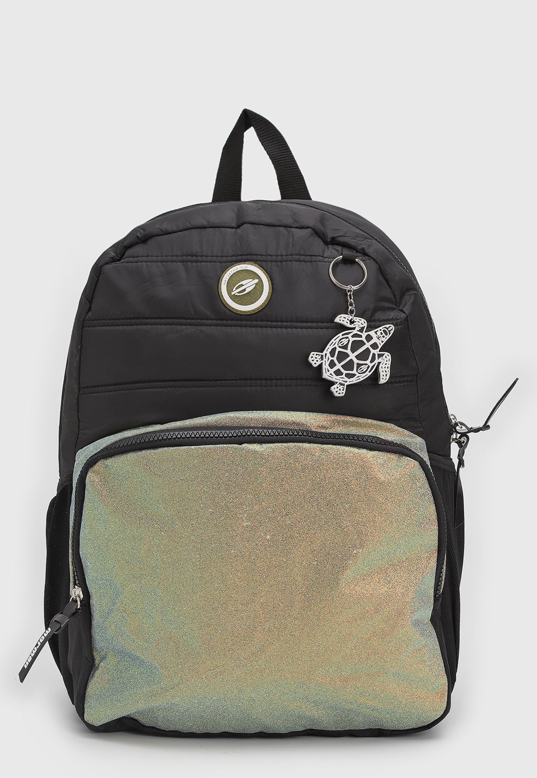 Mochila Unissex Mormaii Detalhe Holográfico Preta