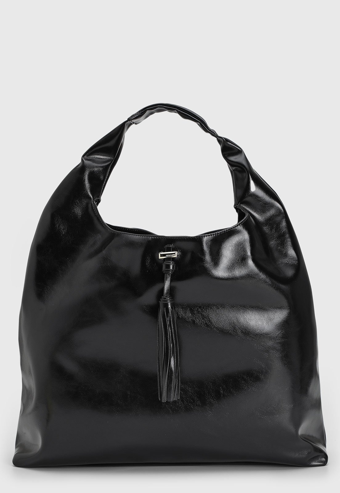 Bolsa Tiracolo Feminina Anacapri Tassel Preta