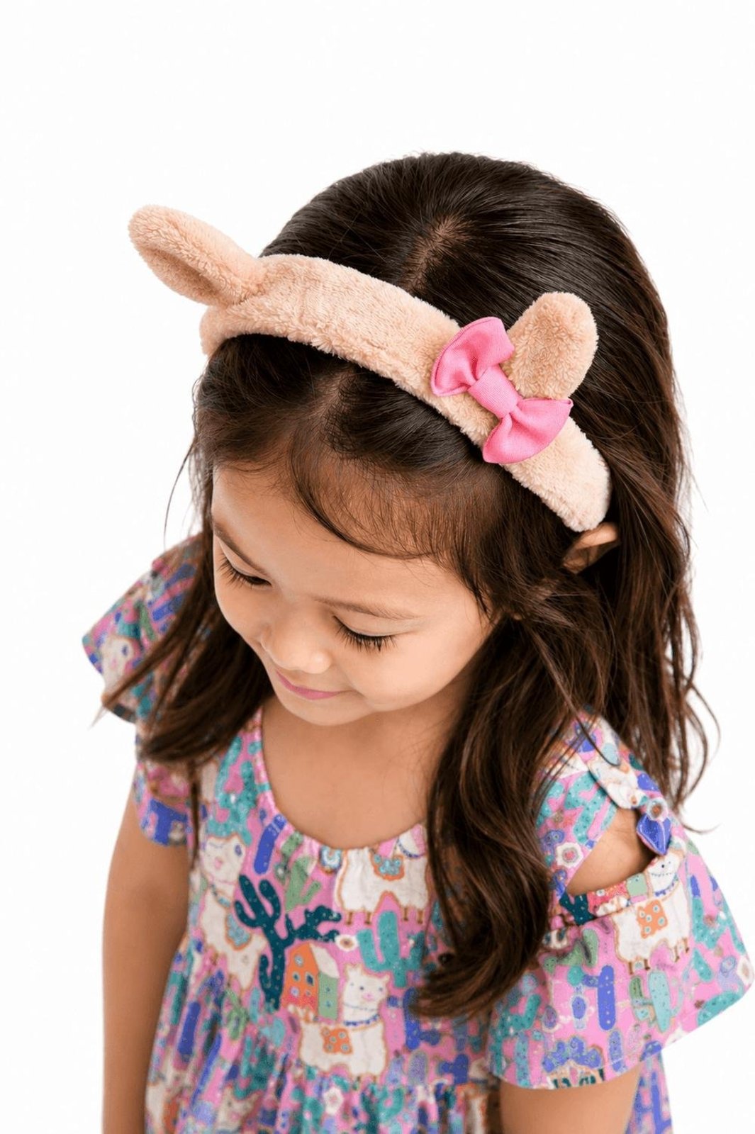 Infantil - Arco Menina Vila de Alinhavos Alphabeto Areia Bege