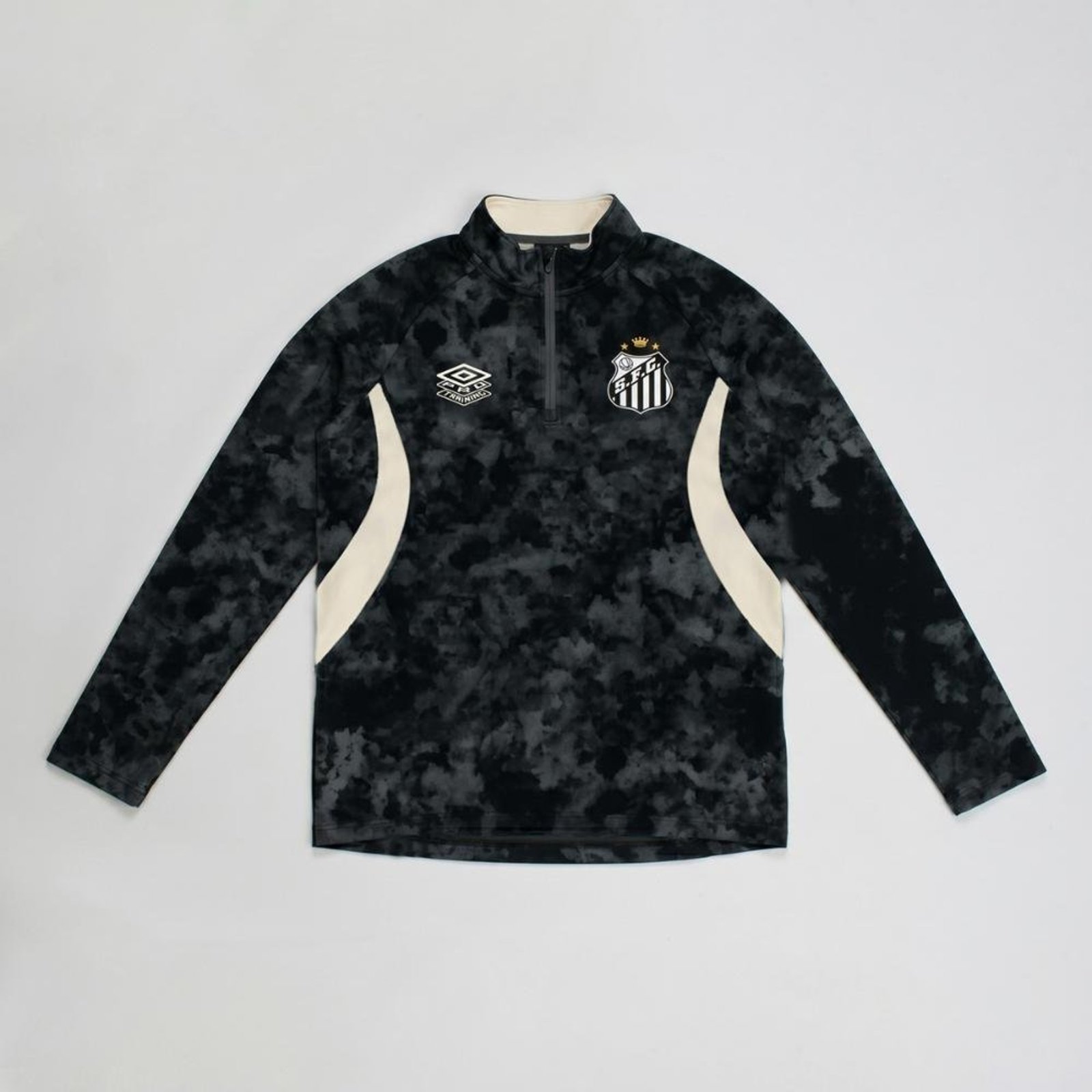 Blusão Masculino Umbro Santos Treino 2026 Incolor