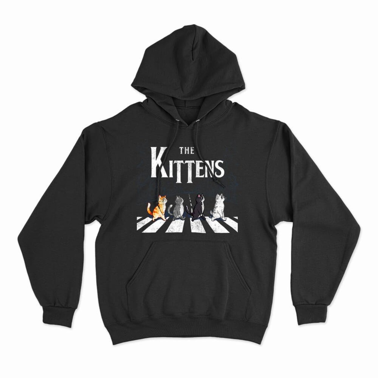 Moletom Com Capuz The Kittens - Preto - Casual - Studio Geek