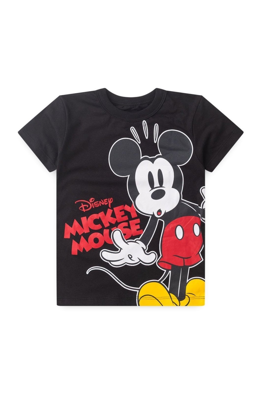 Vista 2 Infantil - Camiseta Disney Masculina Mickey Preta preto Disney preto