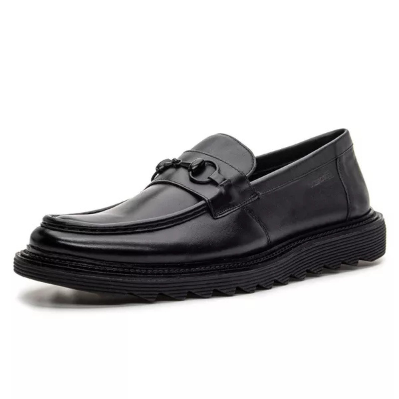 Loafer Masculino Monet All Black Preto Em Couro Coronello
