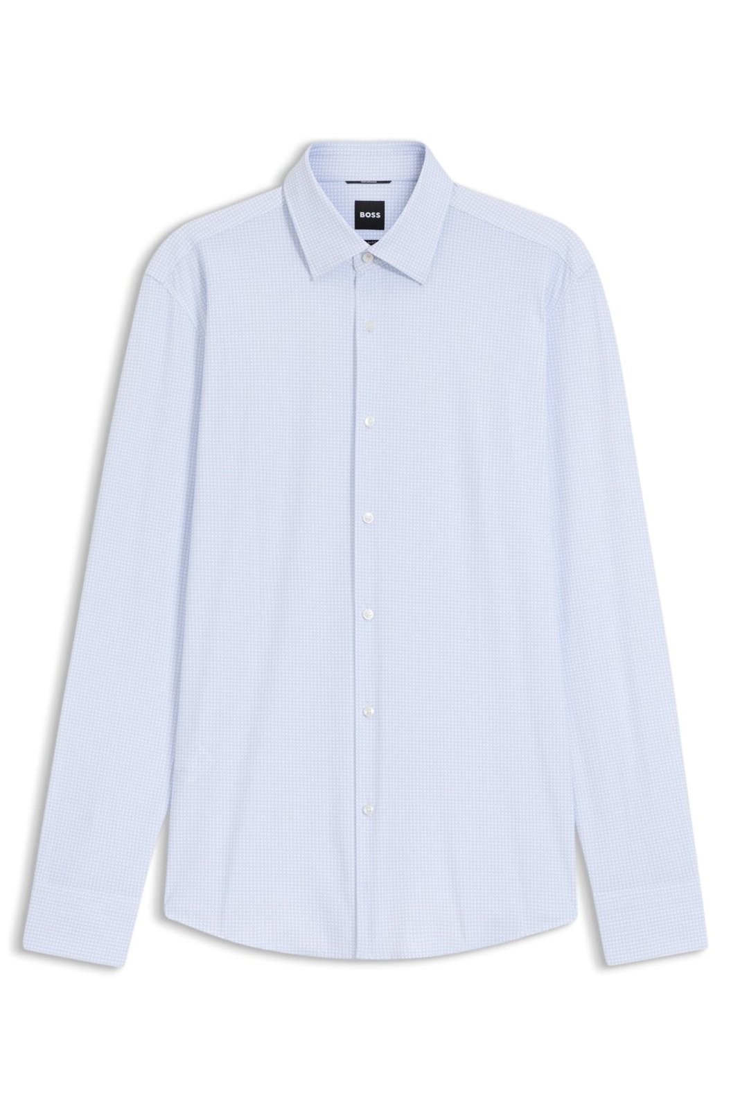 Camisa De Ajuste Slim Em Jersey Elástico De Alto Desempenho